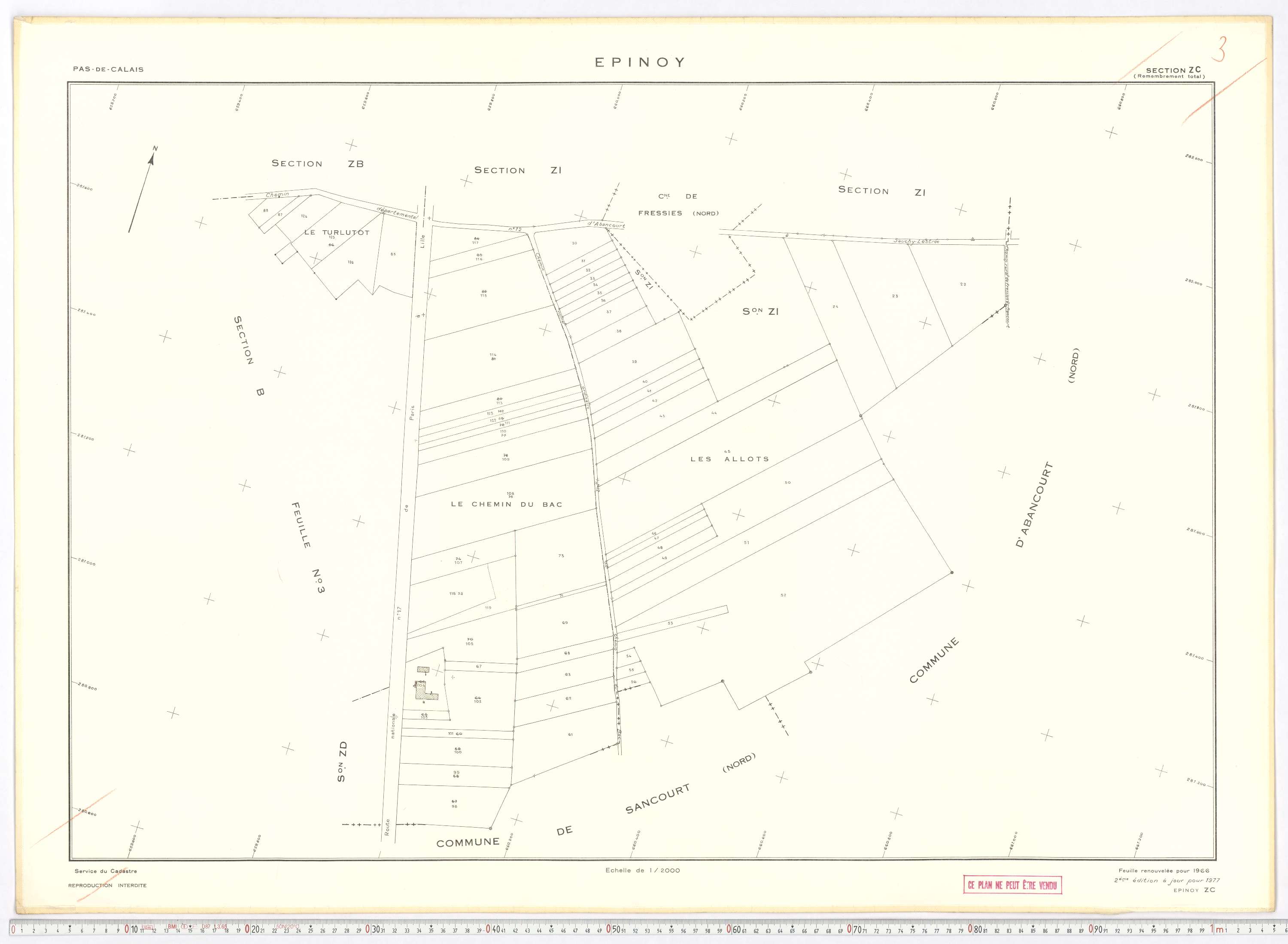 Épinoy - Section ZC.