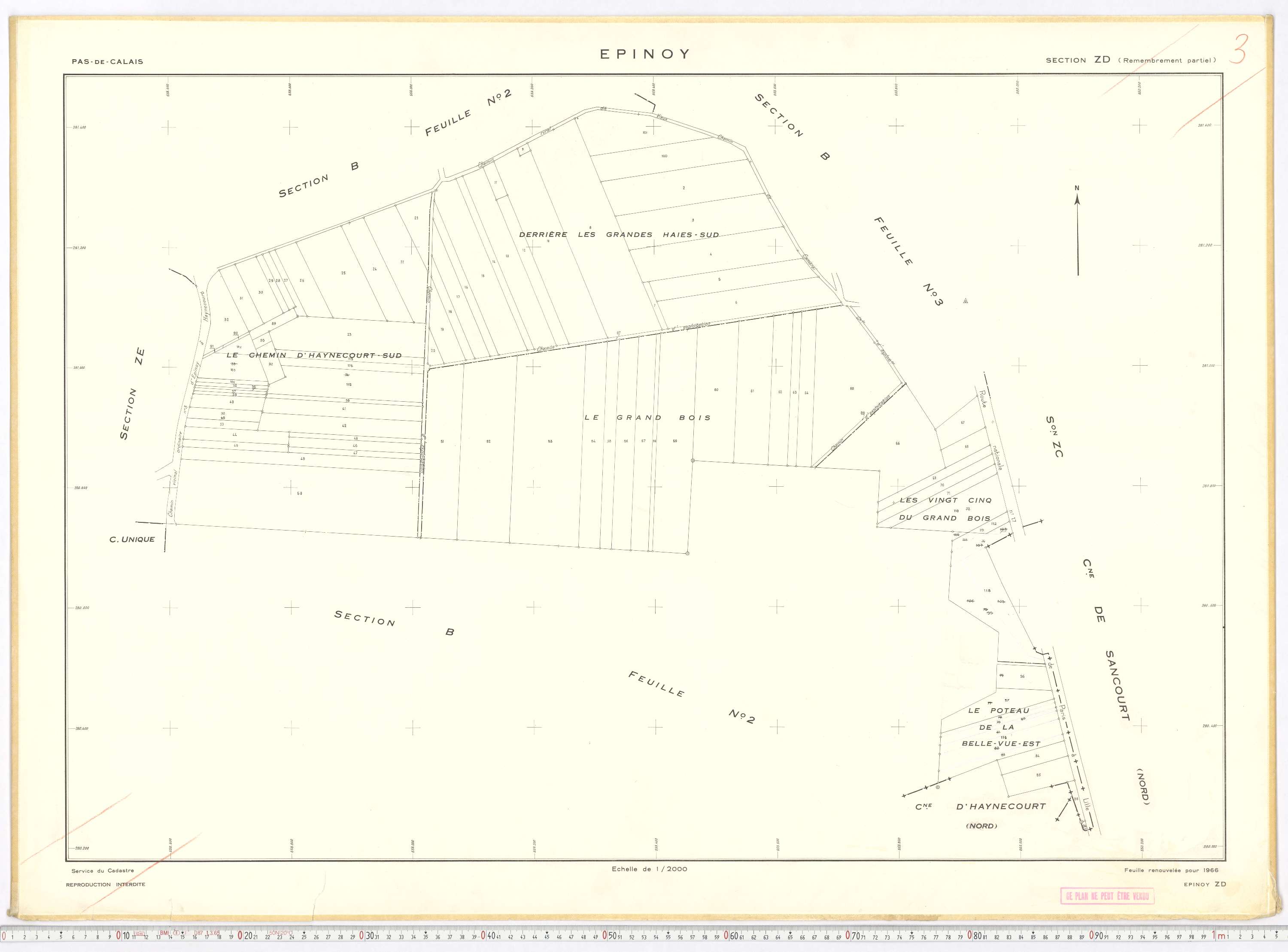 Épinoy - Section ZD.