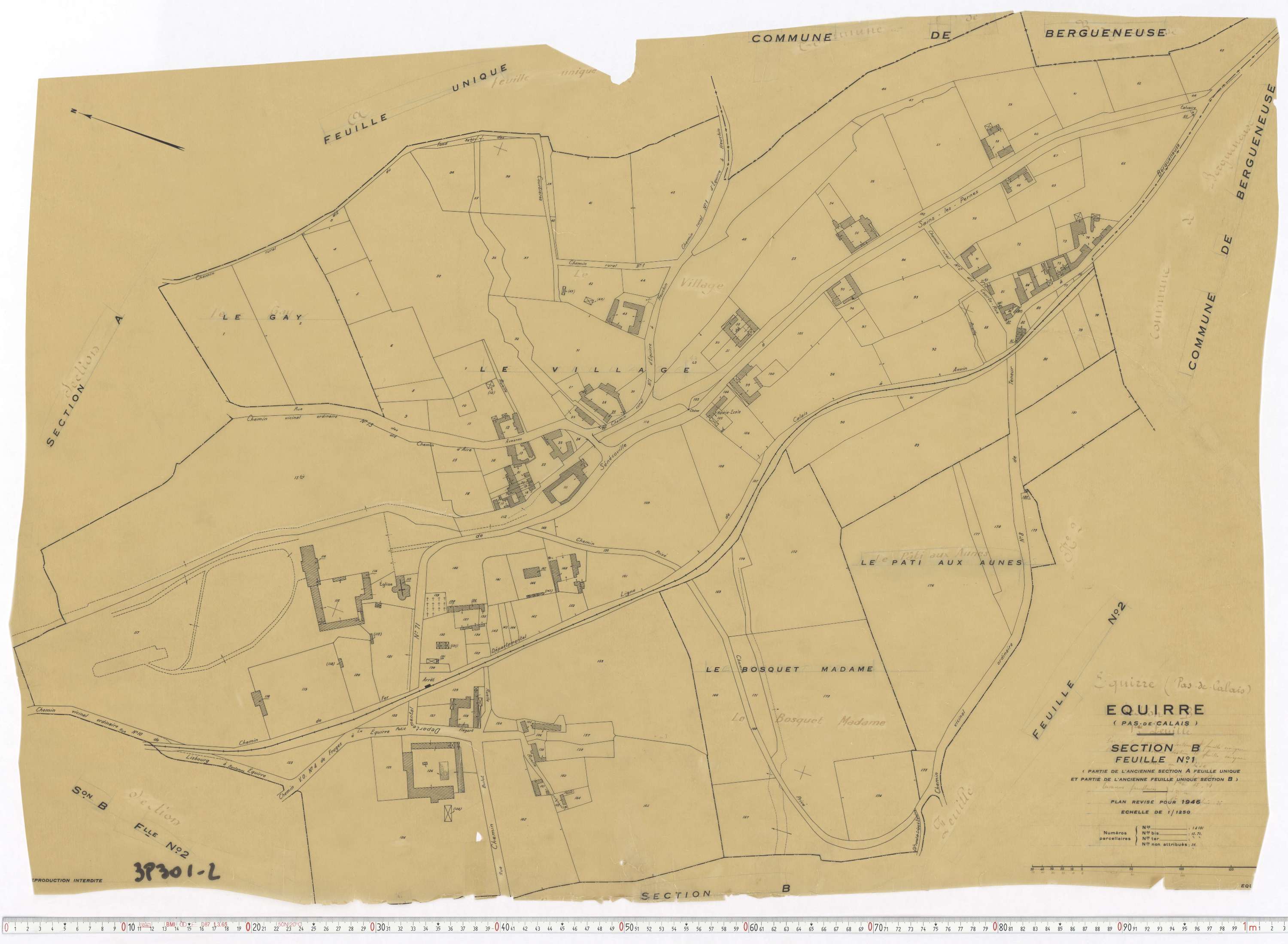 Équirre - Section B, feuille 1.