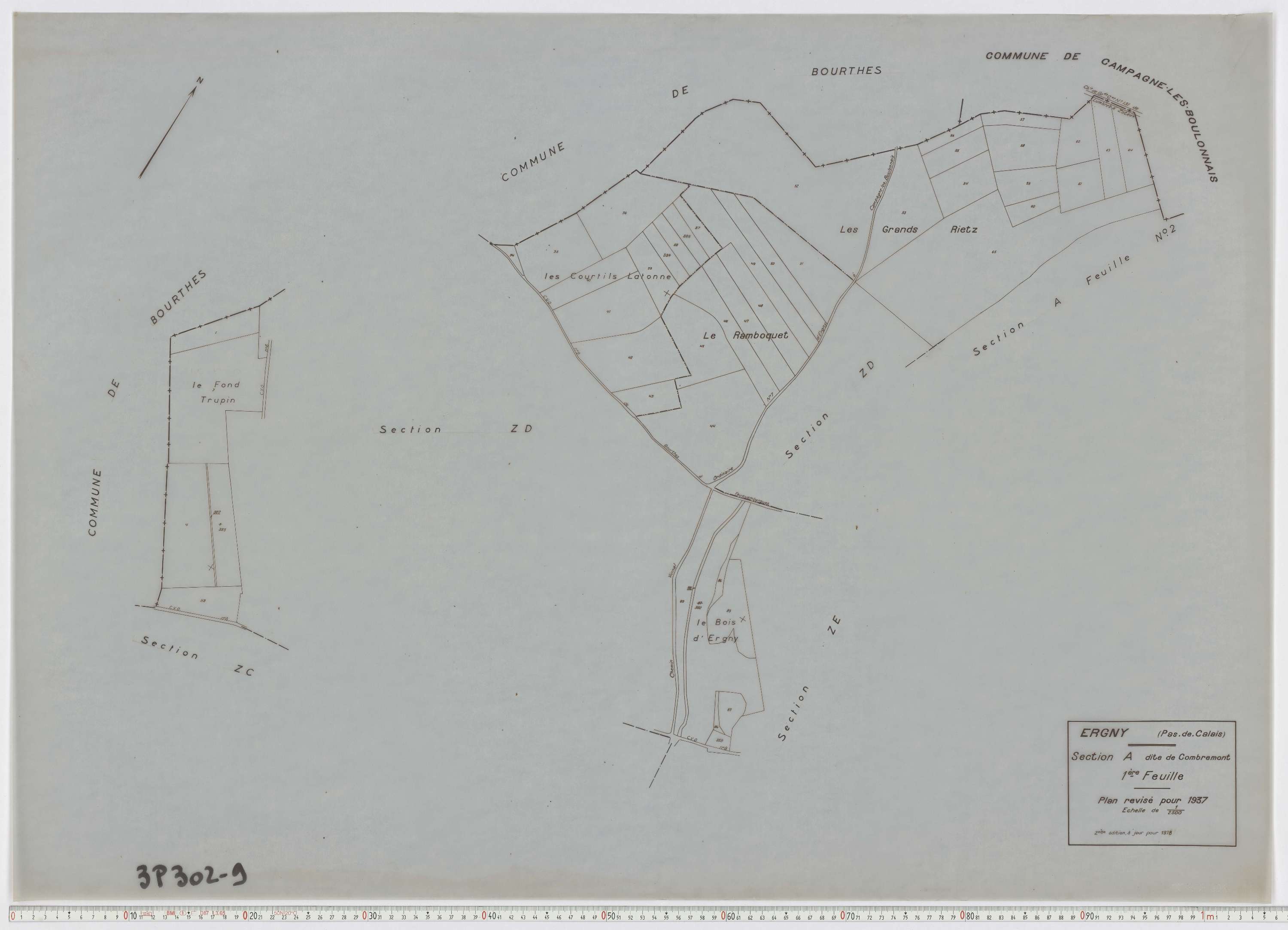Ergny - Section A, feuille 1.