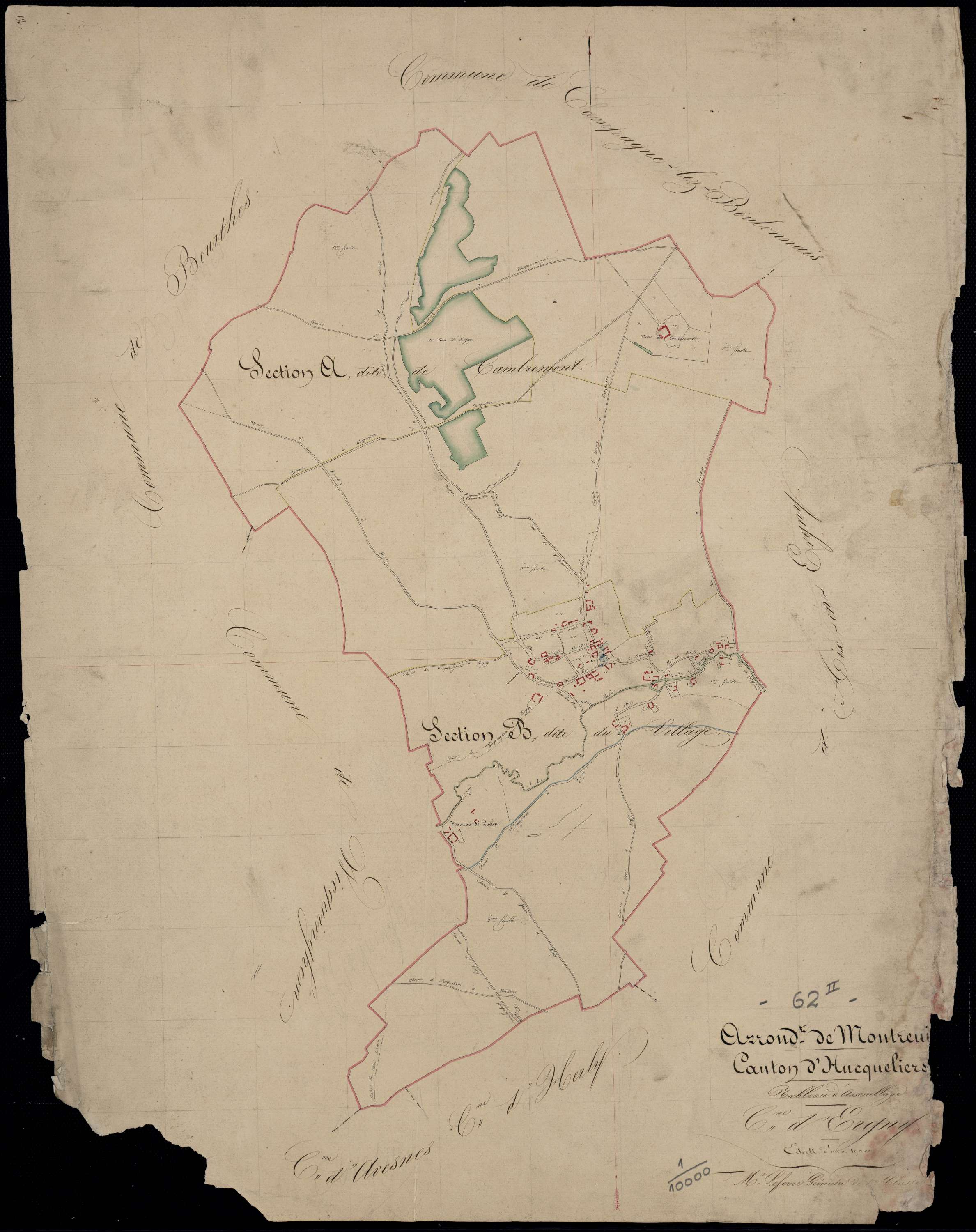 Ergny - Tableau d'assemblage