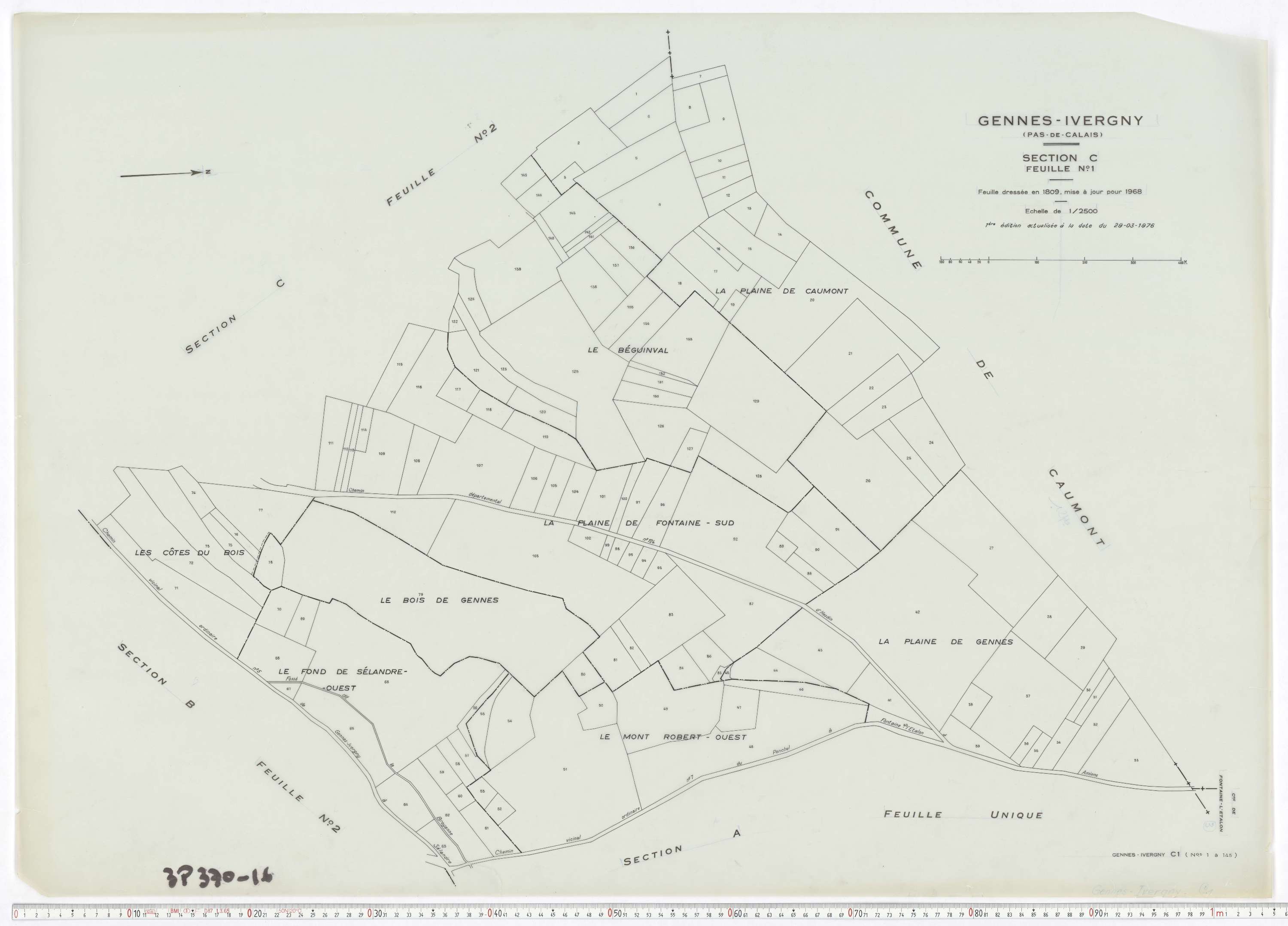 Ergny - Section C, feuille 1.