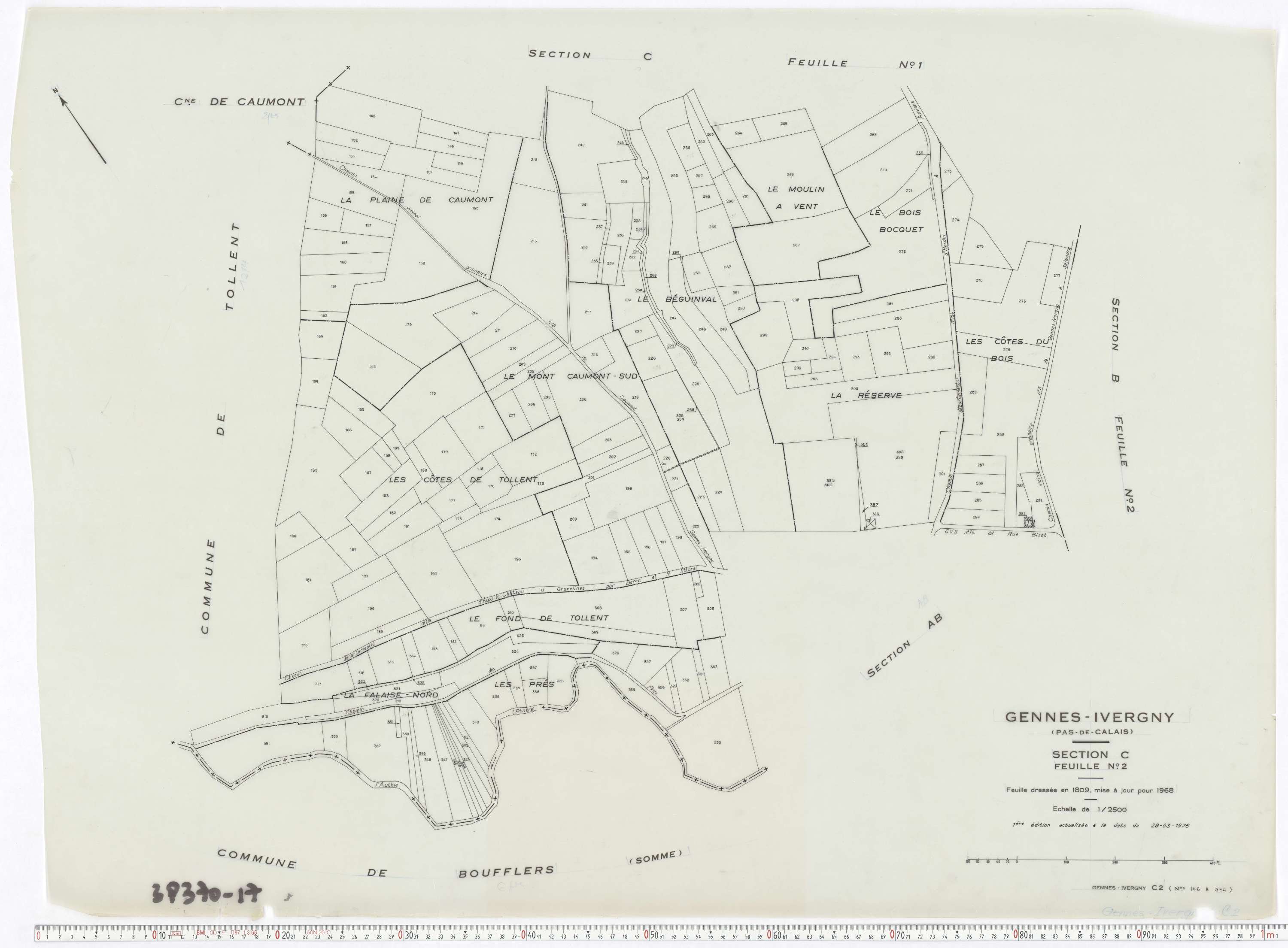 Ergny - Section C, feuille 2.