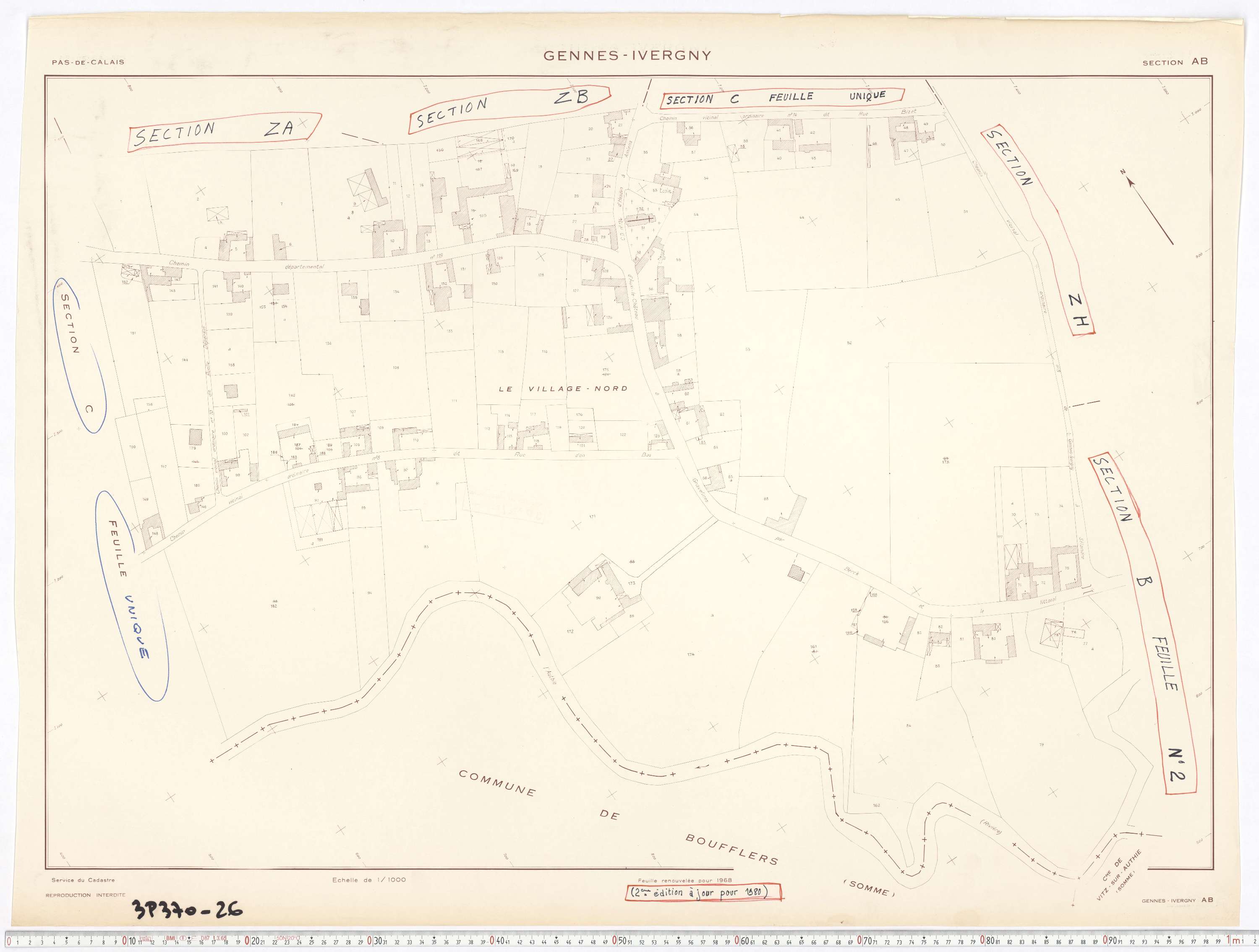 Ergny - Section AB.