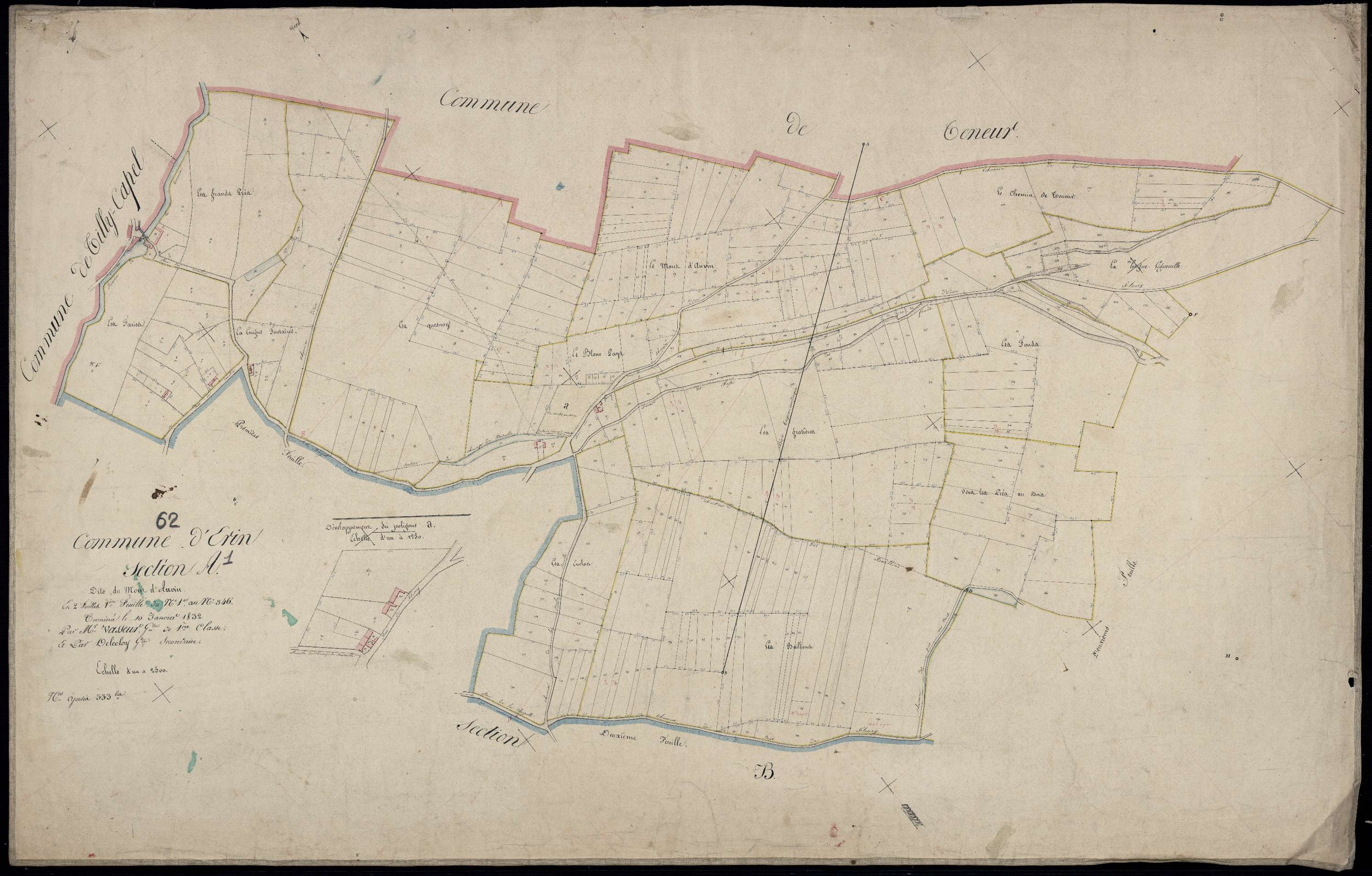 Érin - Section A, 1re feuille