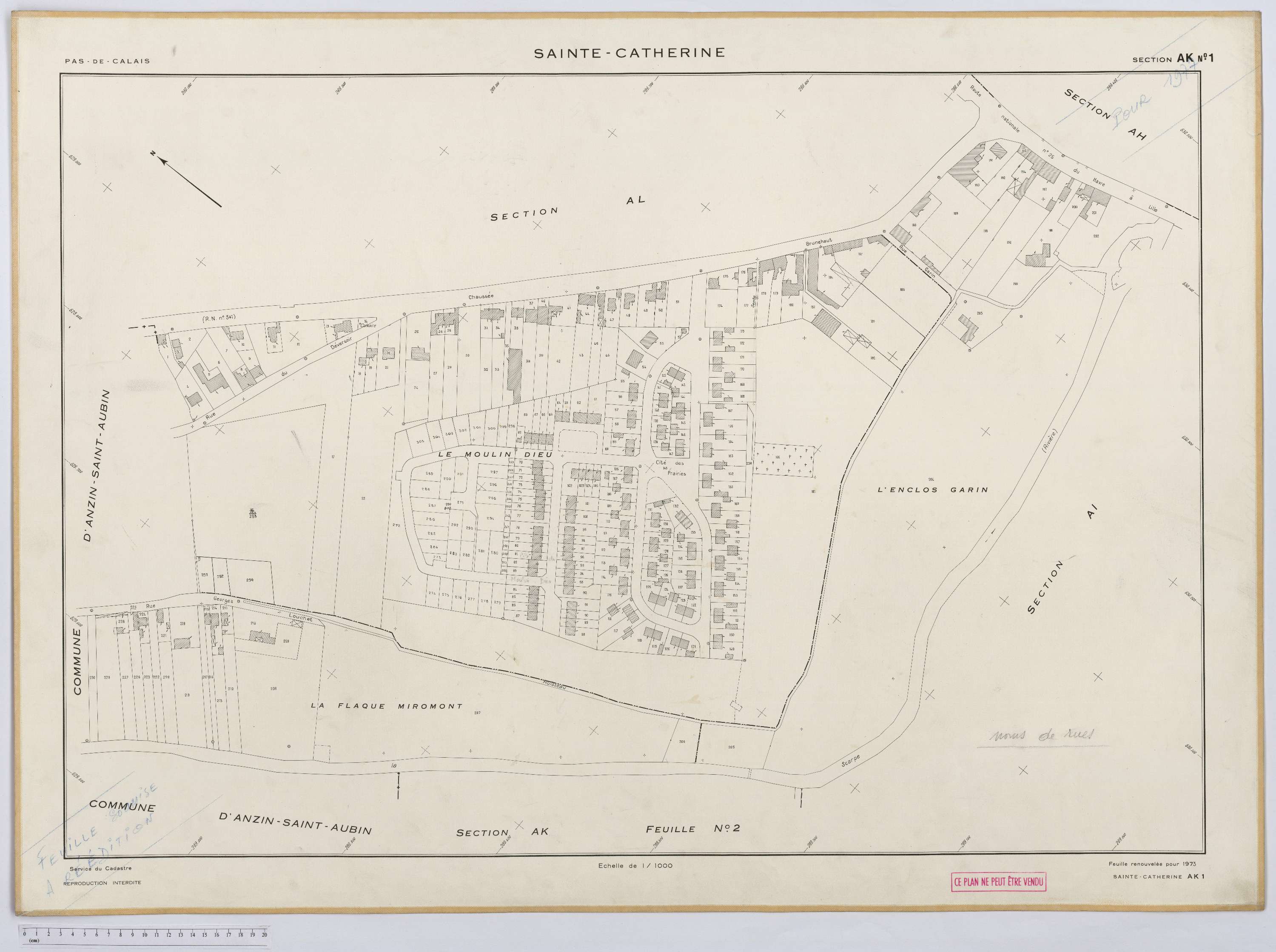 Érin - Section AK, feuille 1.