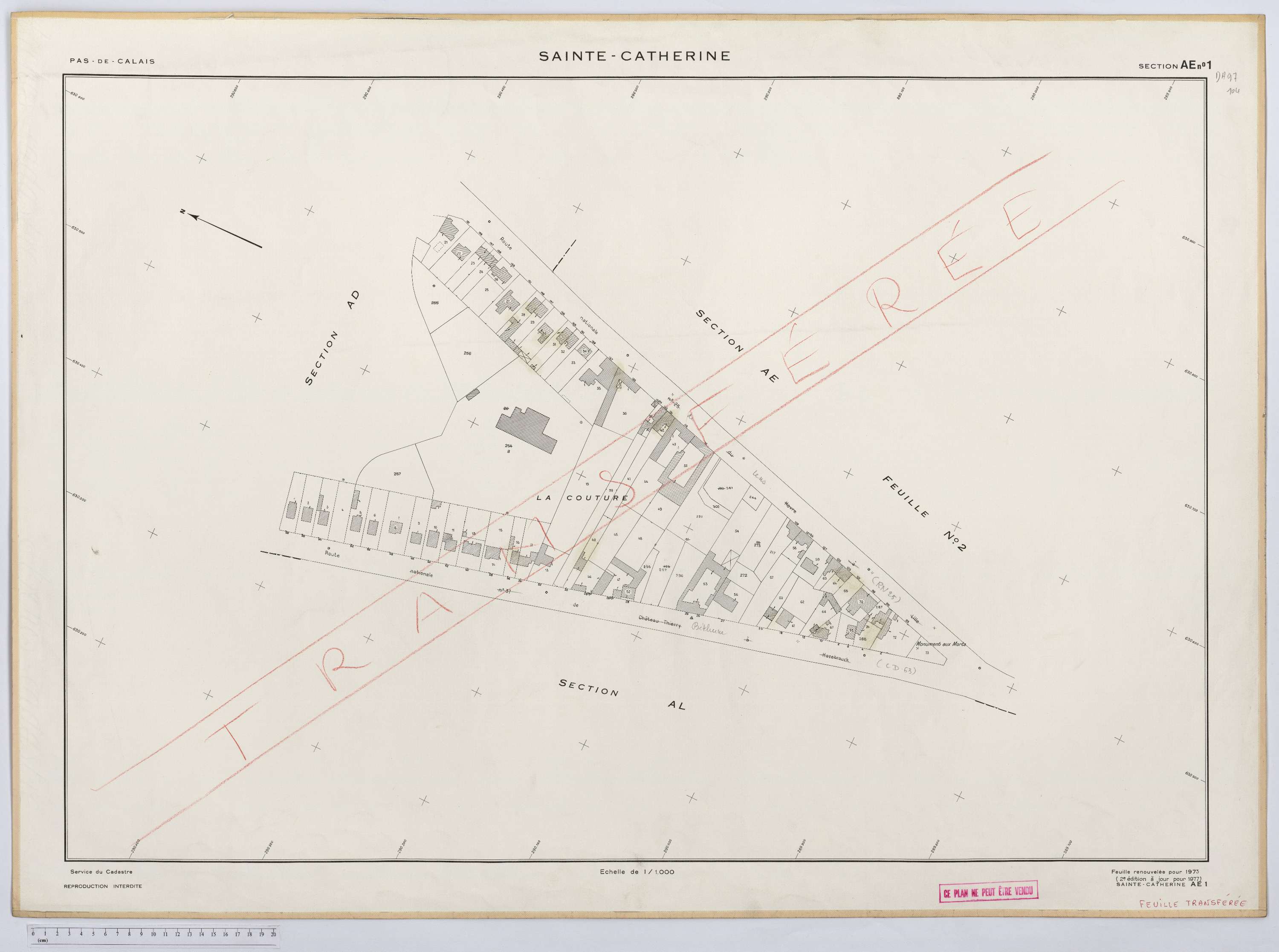 Érin - Section AE, feuille 1.