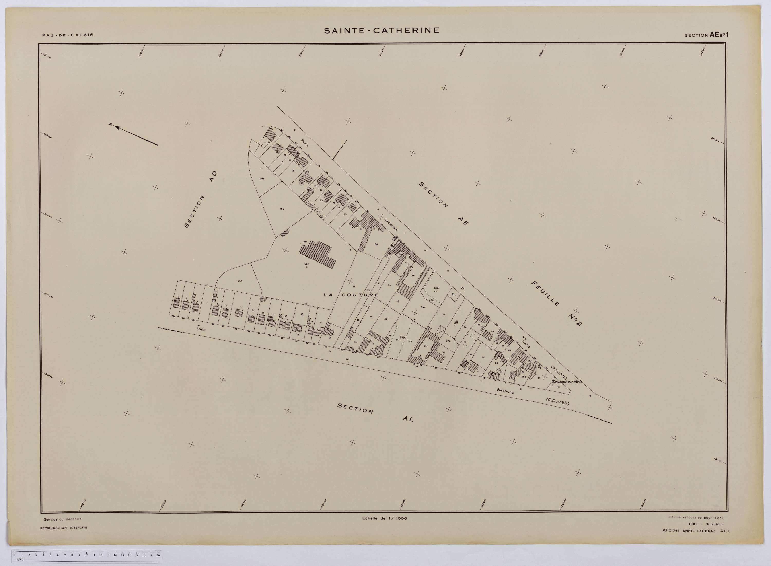 Érin - Section AE, feuille 1.