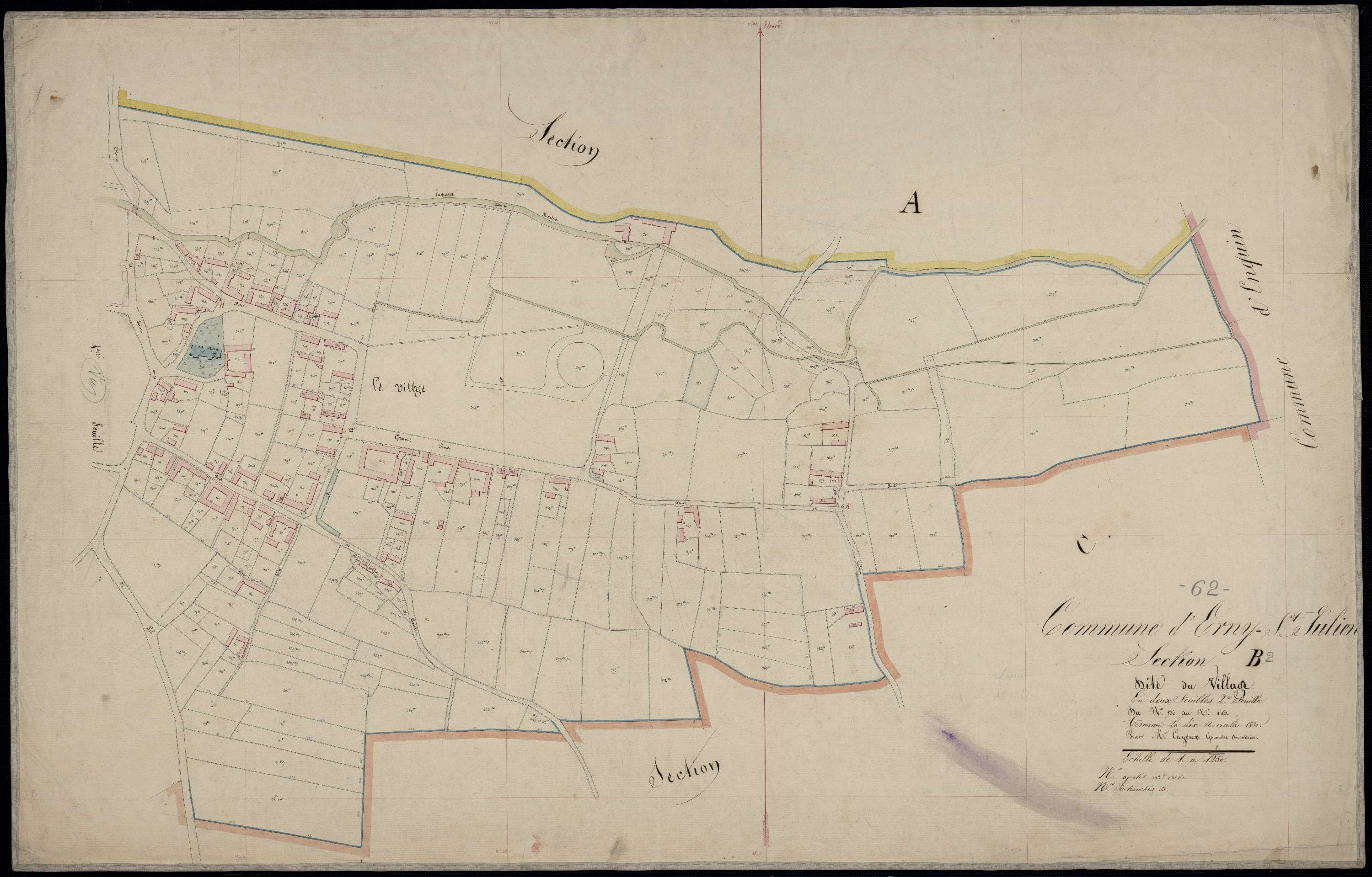 Erny-Saint-Julien - Section B, 2e feuille