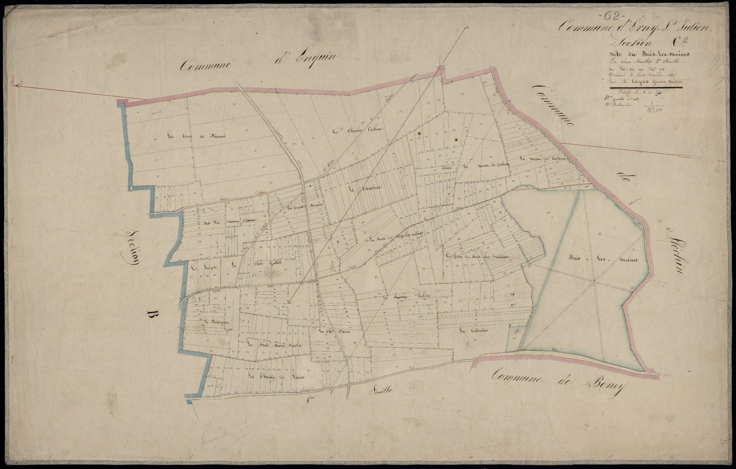 Erny-Saint-Julien - Section C, 2e feuille