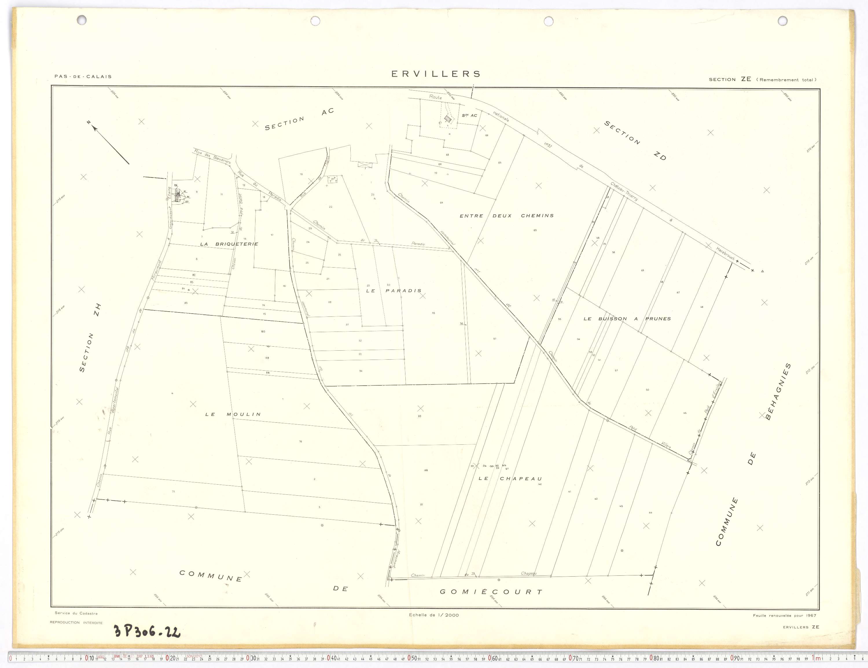 Ervillers - Section ZE.