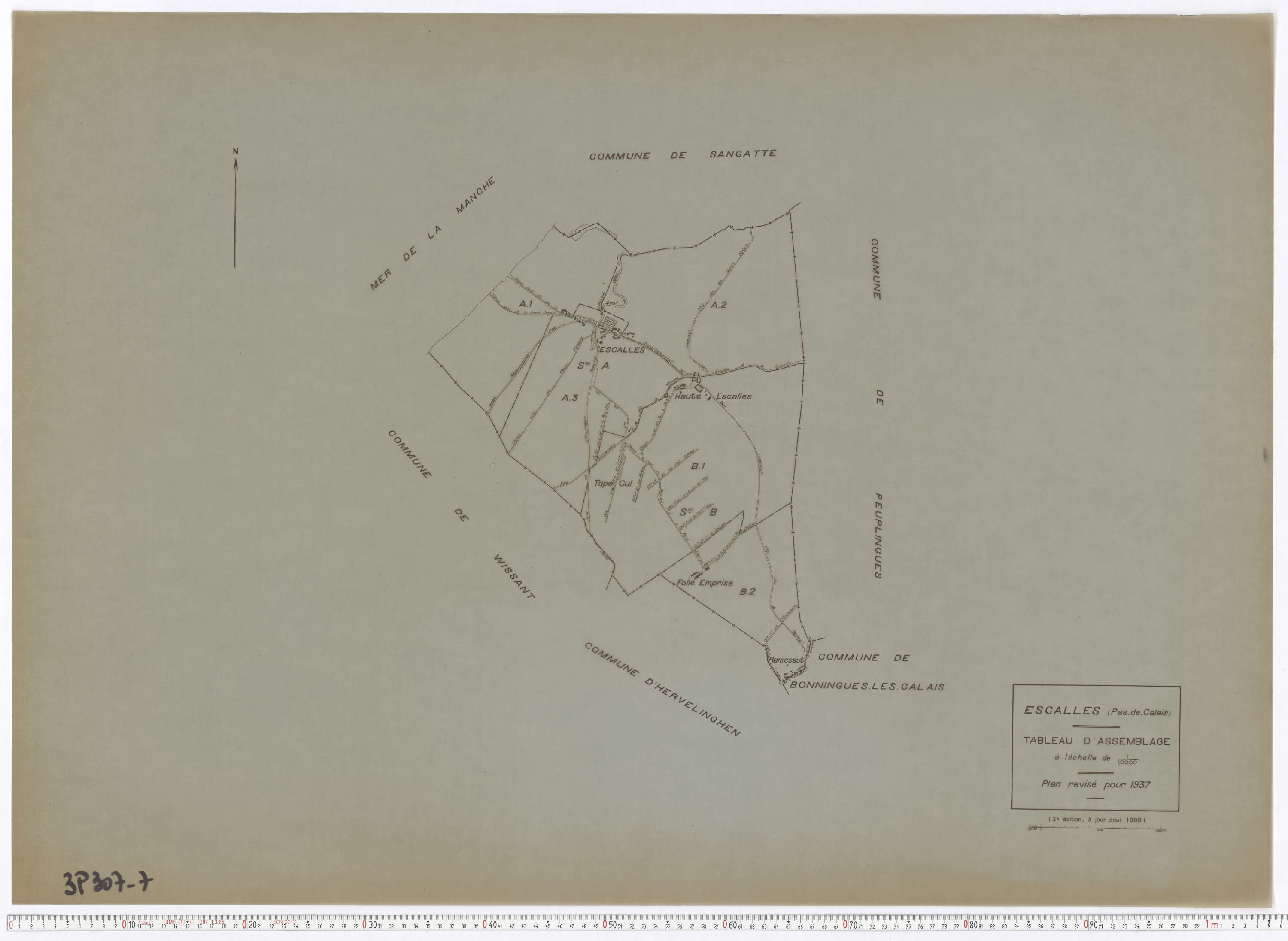 Escalles - Tableau d'assemblage.