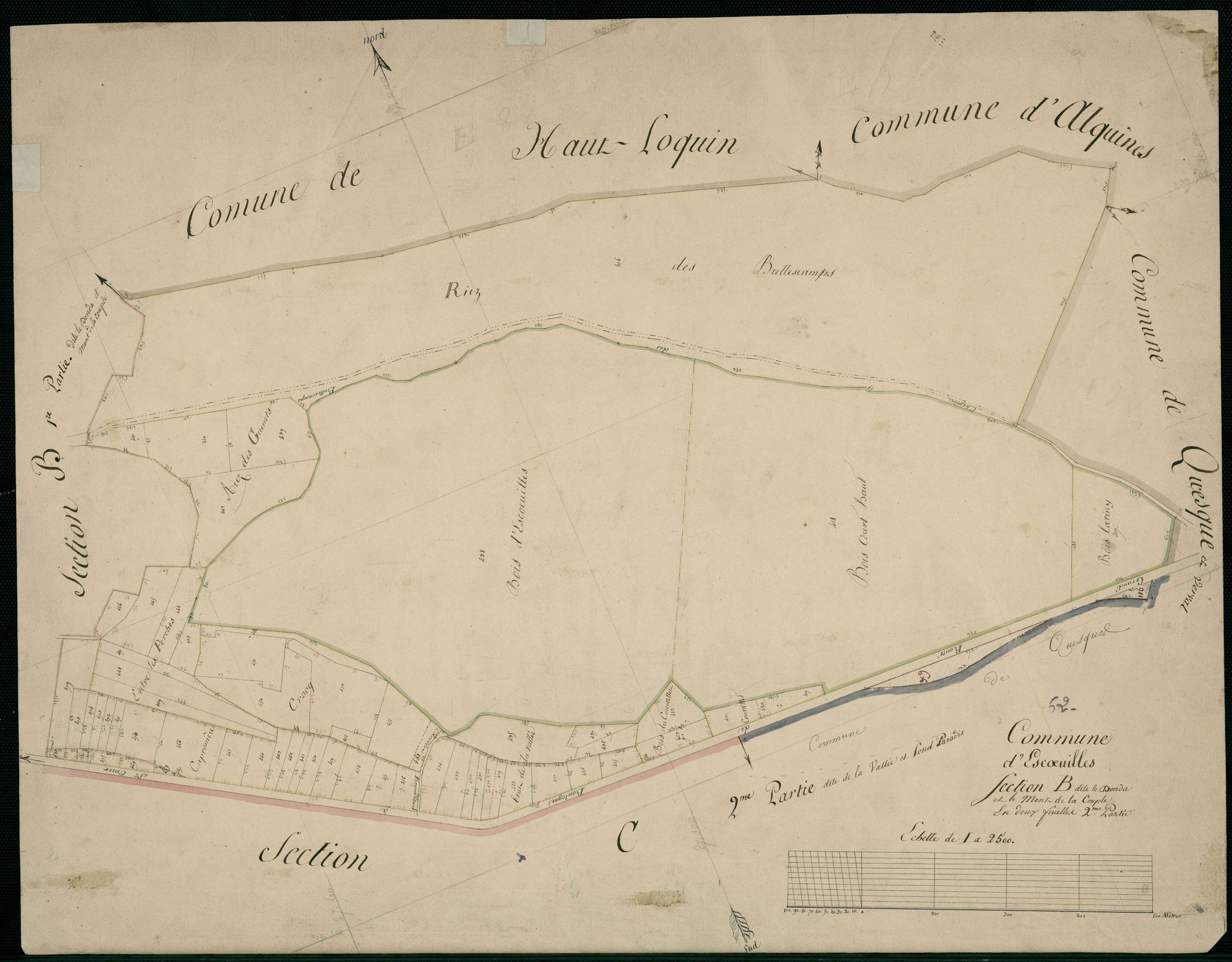 Escœuilles - Section B, 2e feuille