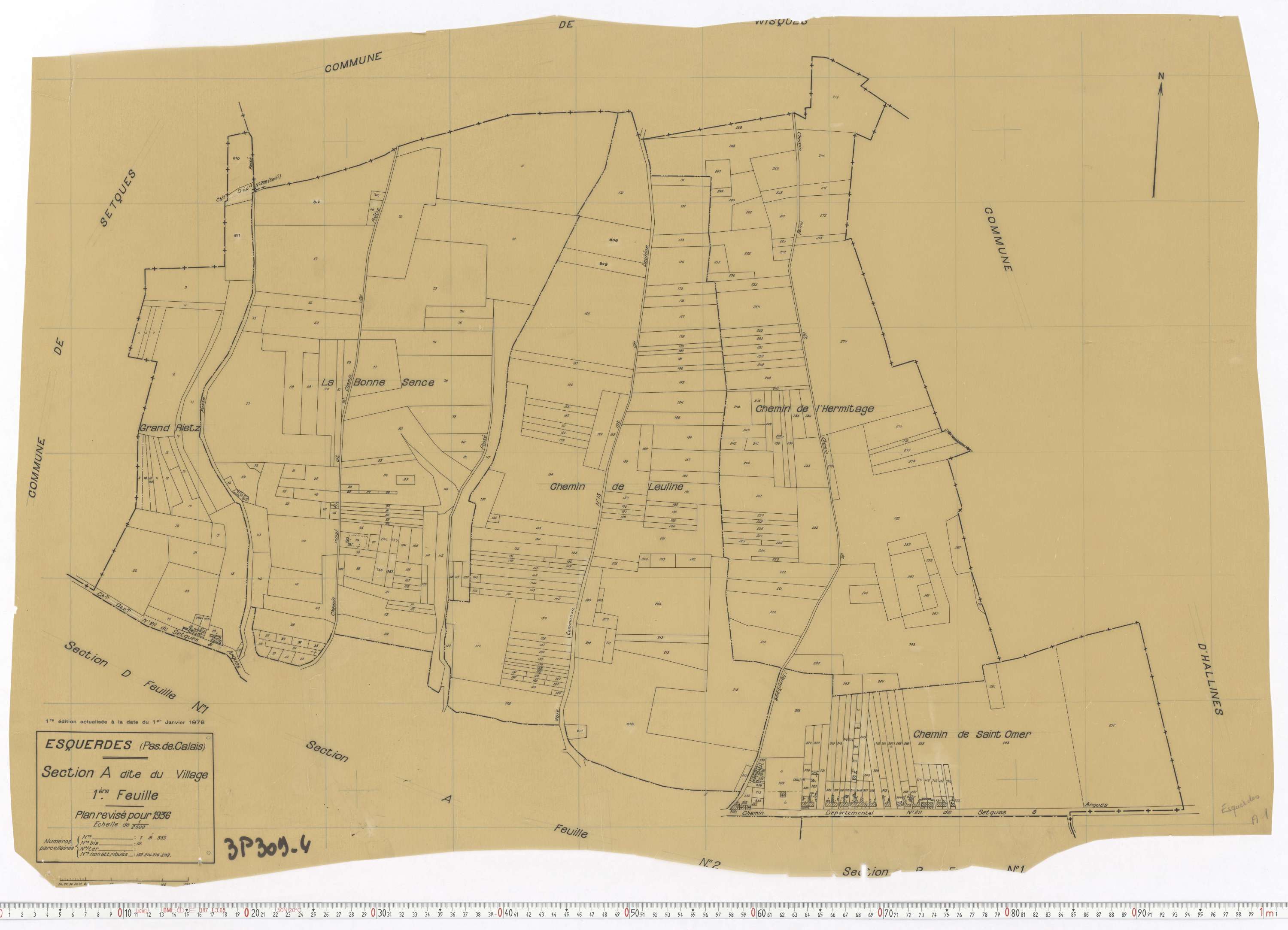 Esquerdes - Section A, feuille 1.