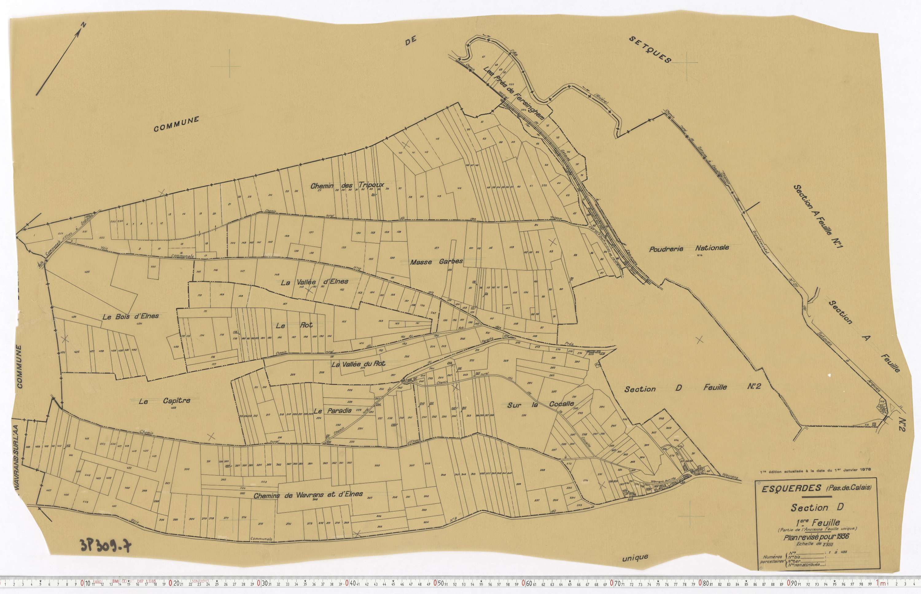 Esquerdes - Section D, feuille 1.