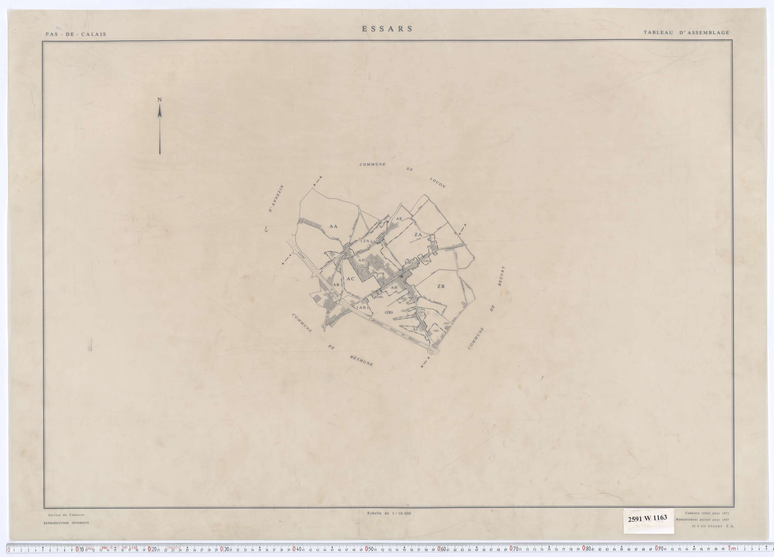 Essars - Tableau d'assemblage.