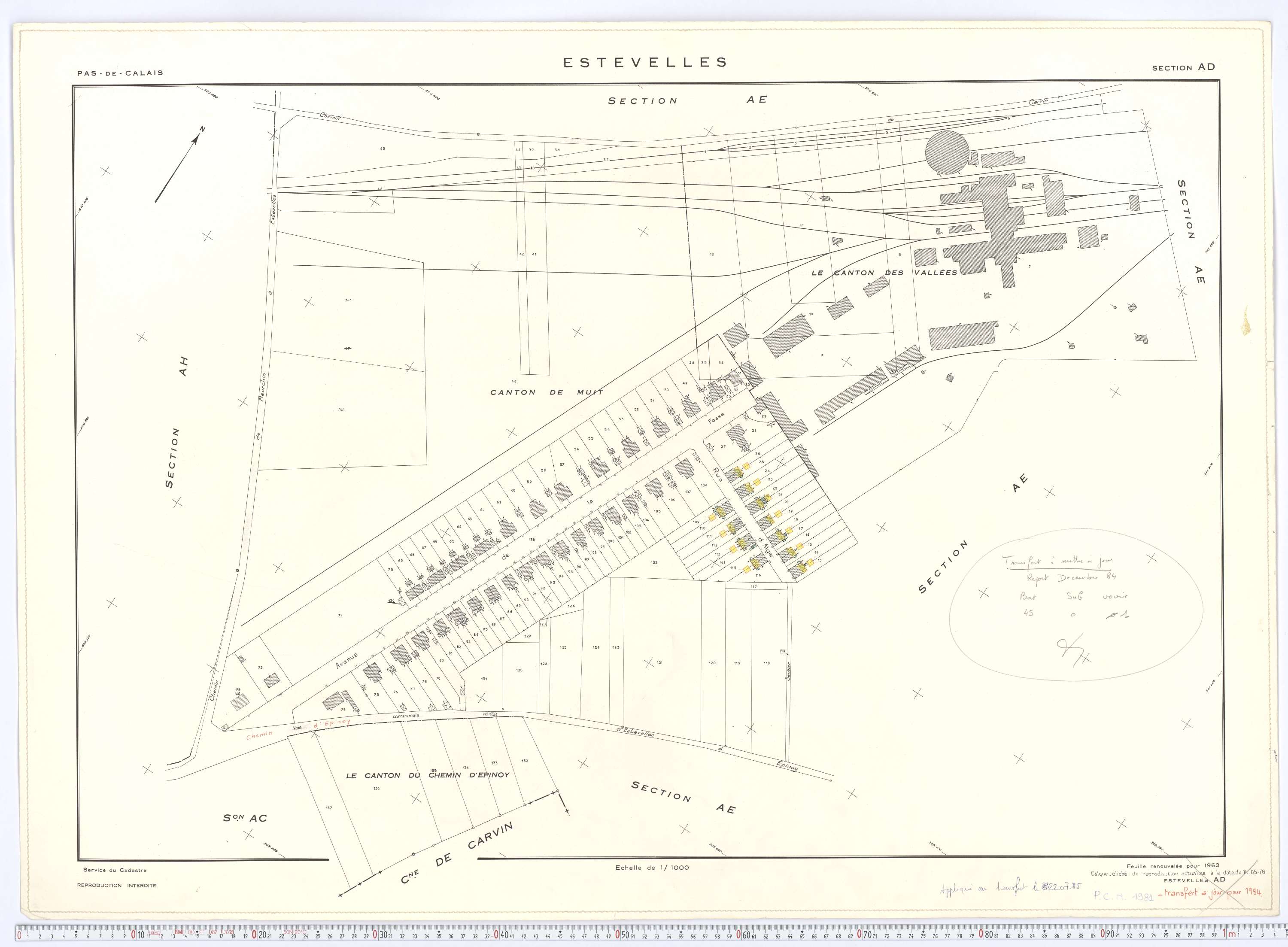 Estevelles - Section AD.
