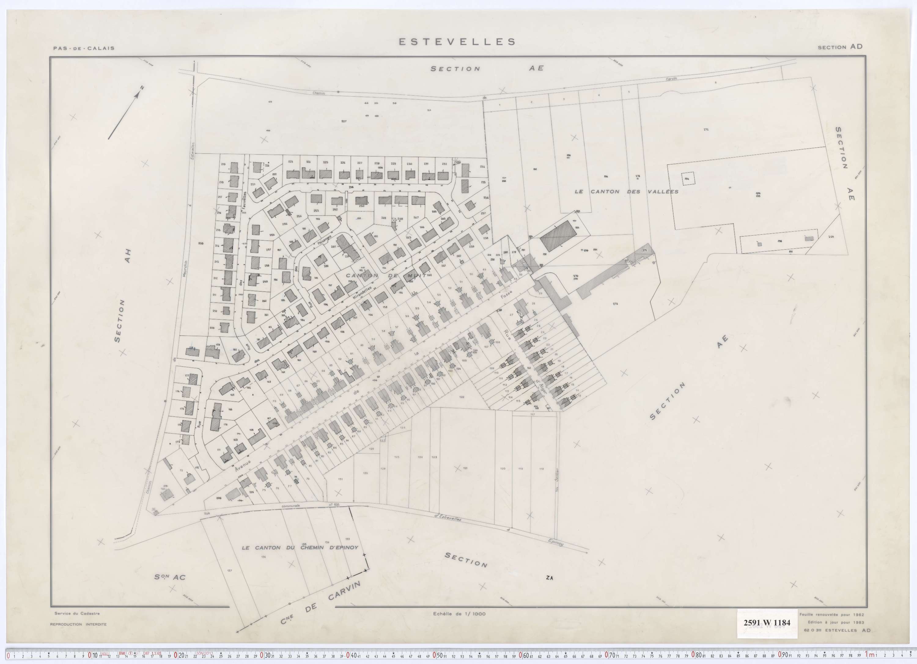 Estevelles - Section AD.