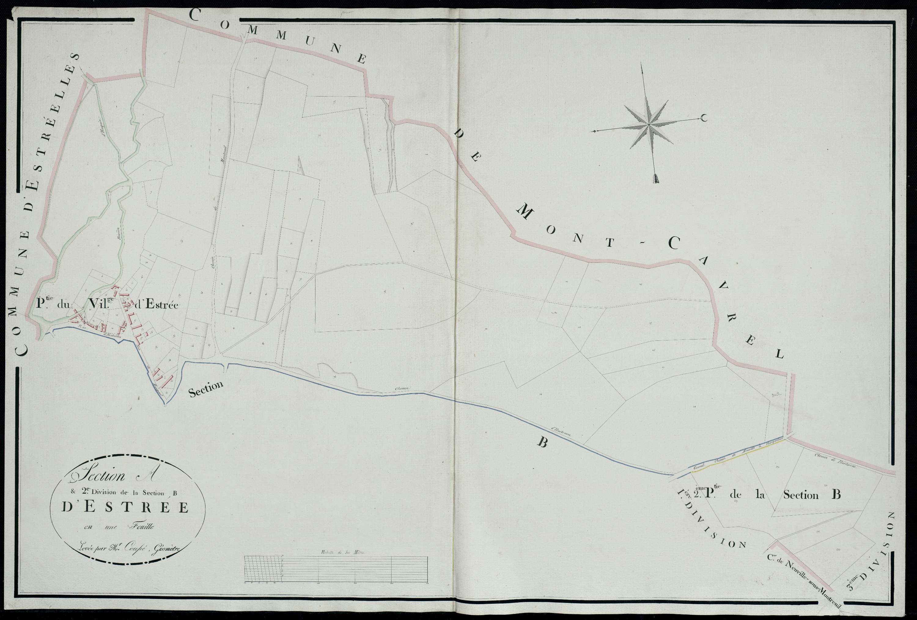 Estrée - Section A , section B, 2e feuille