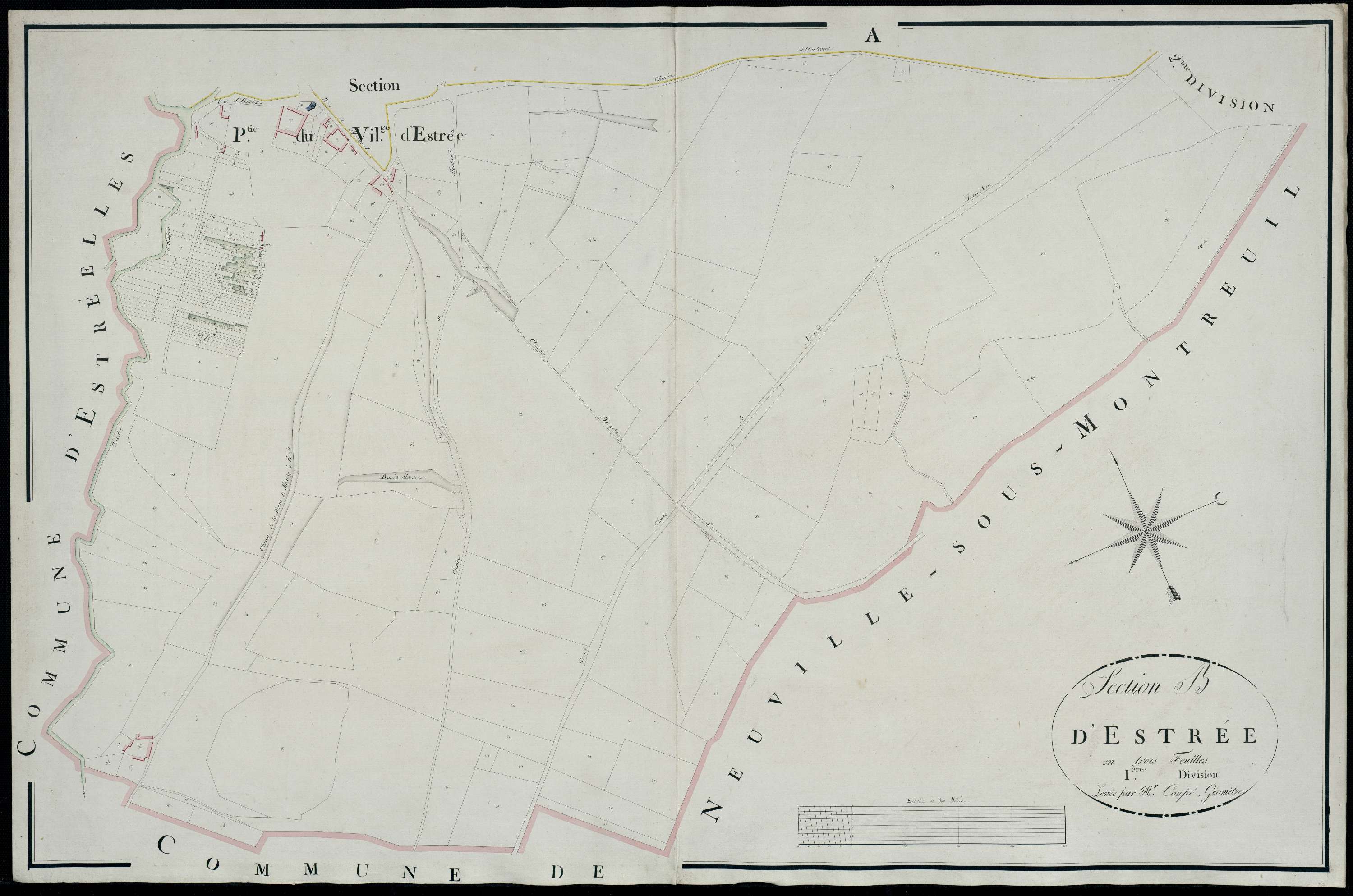 Estrée - Section B, 1re feuille