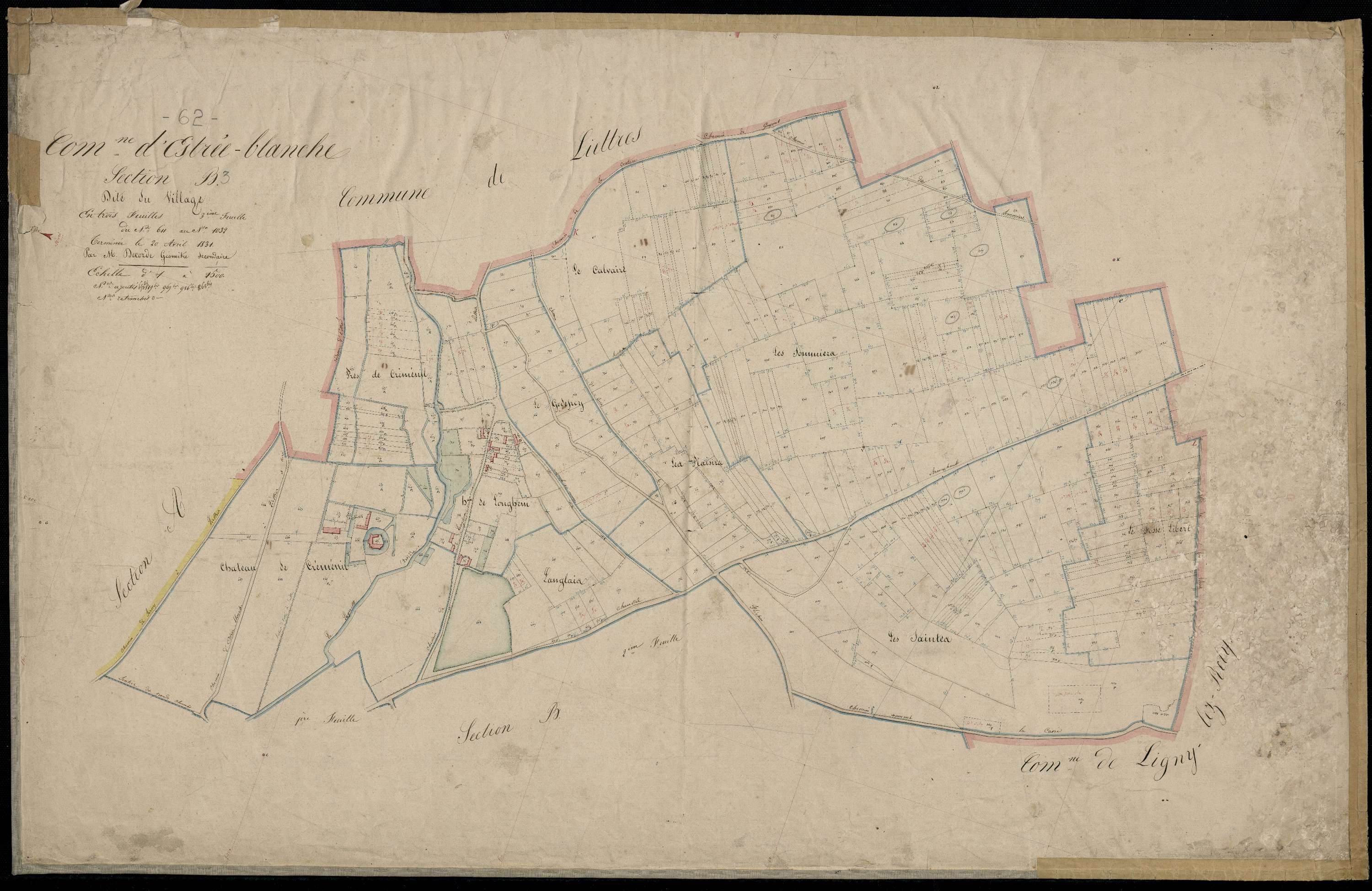 Estrée - Section B, 3e feuille