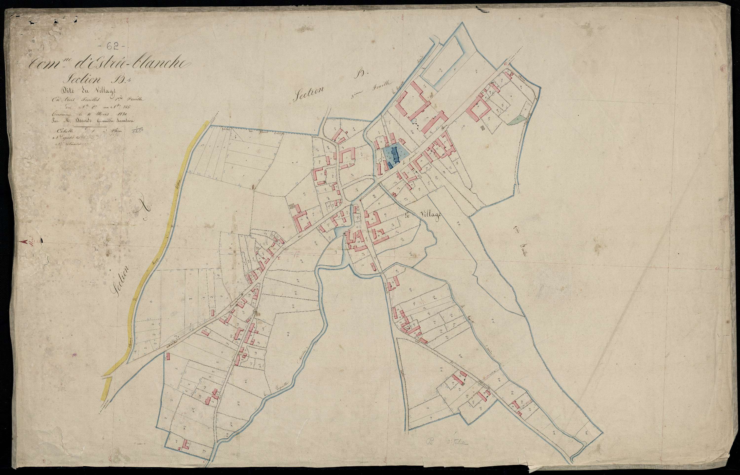 Estrée - Section B, 1re feuille