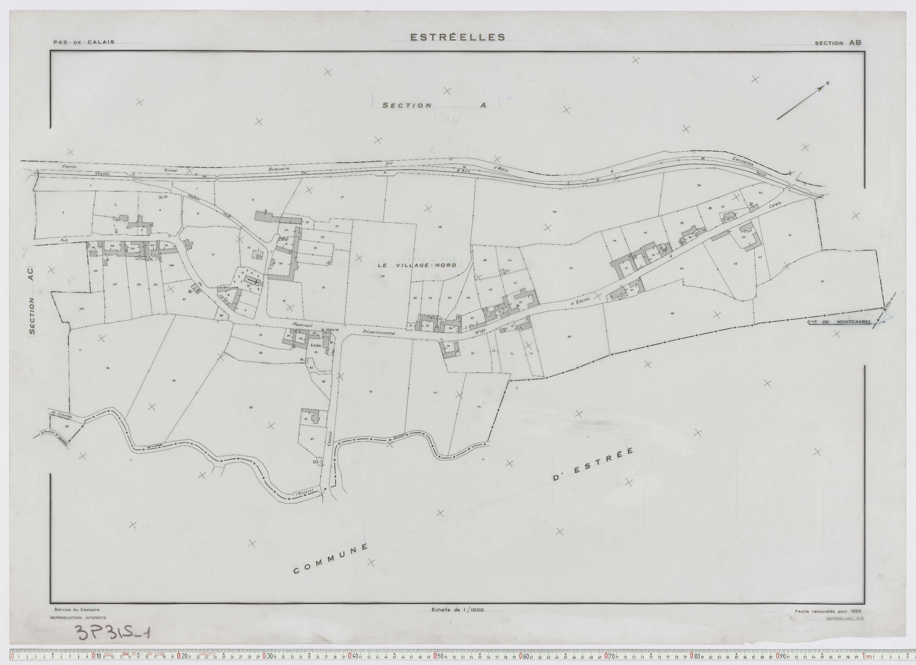 Estrée - Section AB.