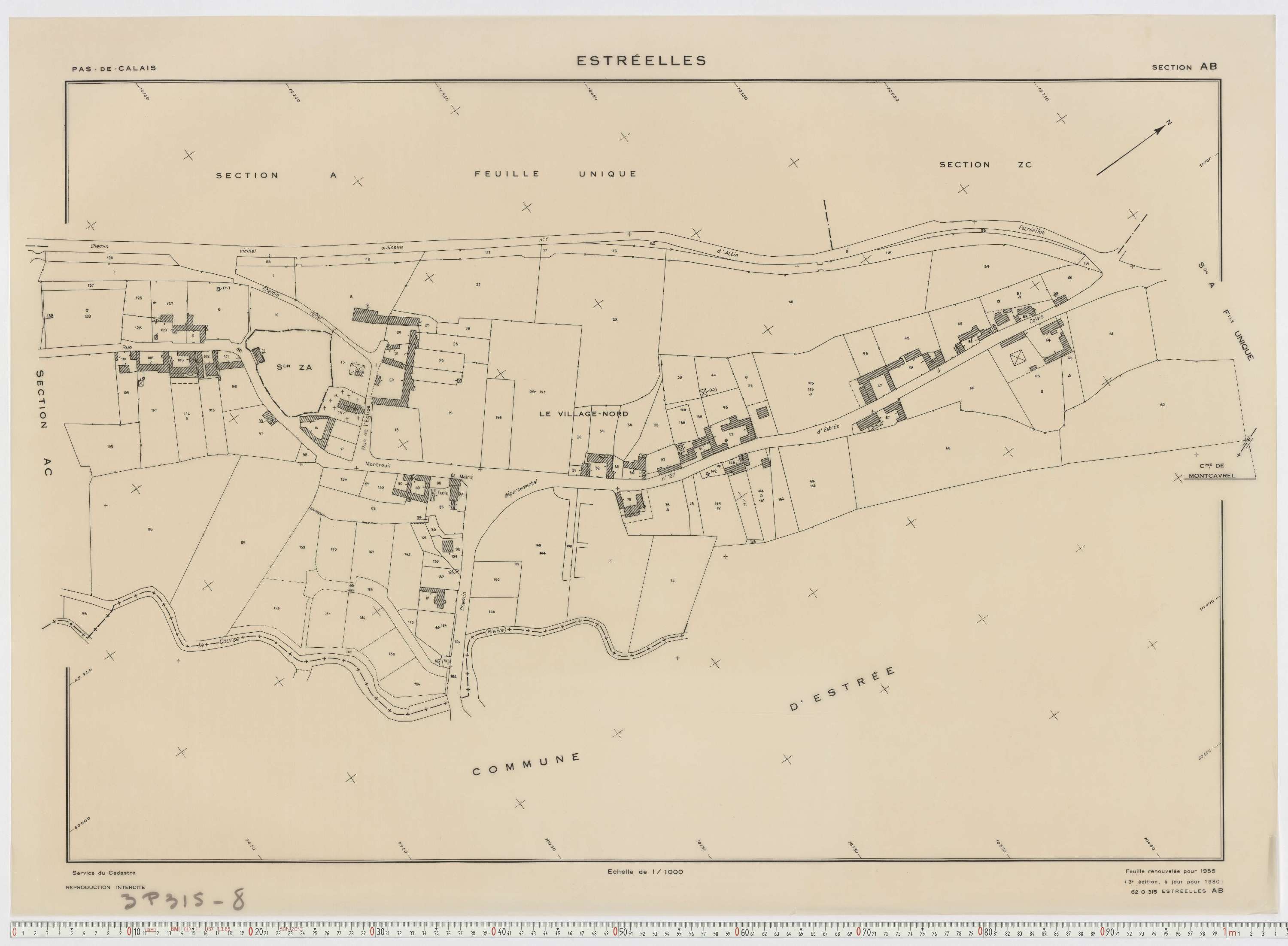 Estrée - Section AB.