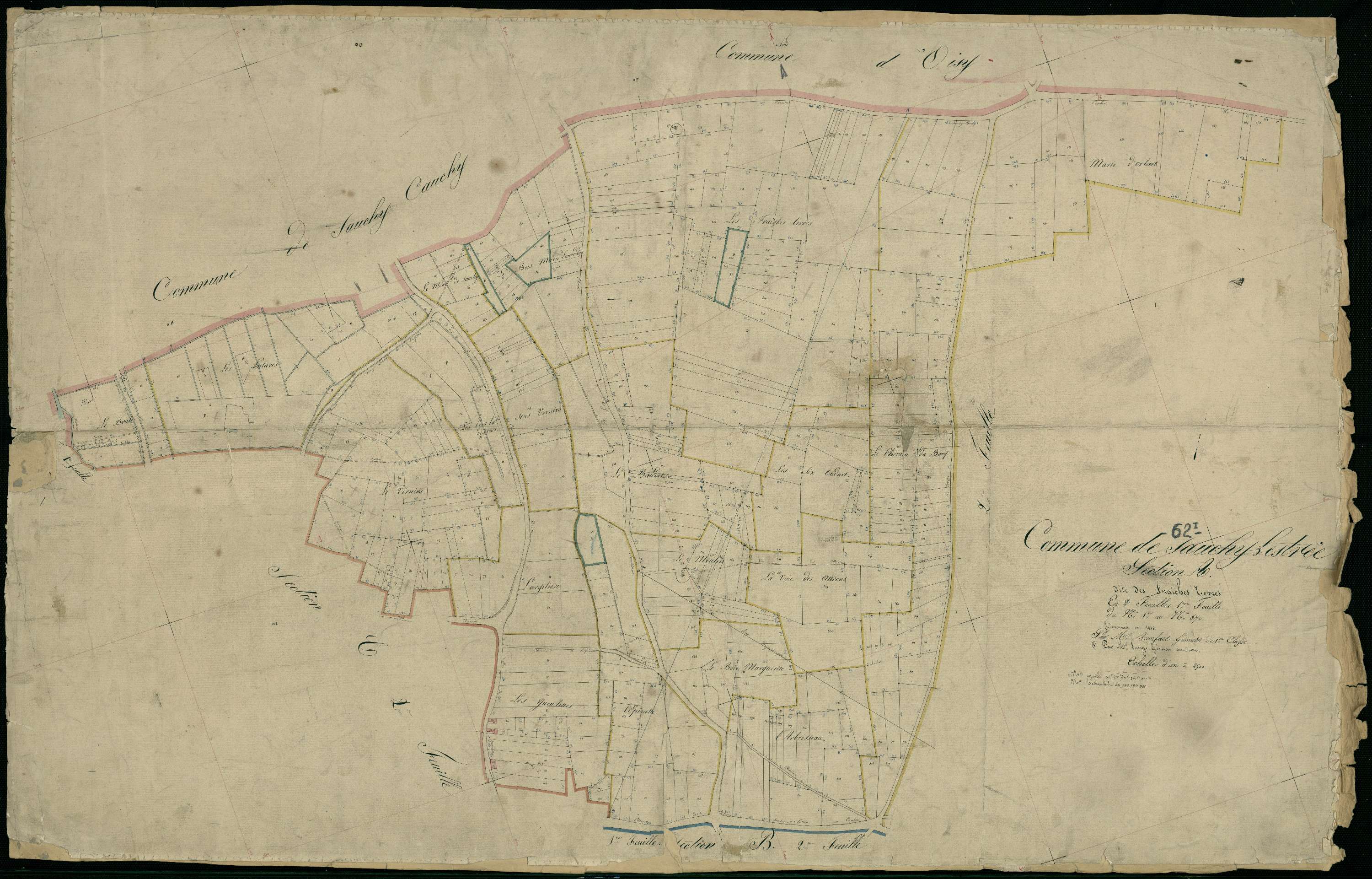Estrée - Section A, 1re feuille