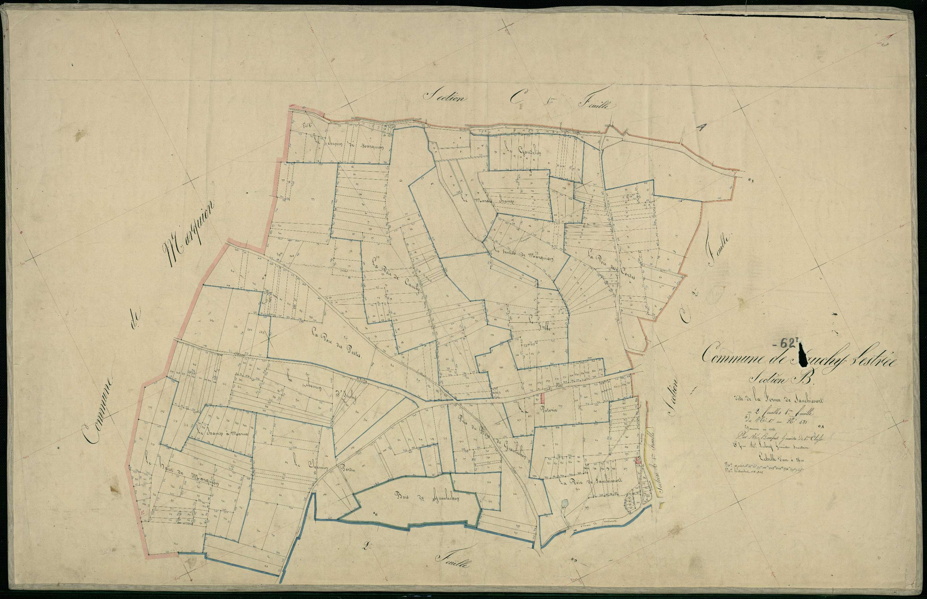 Estrée - Section B, 1re feuille