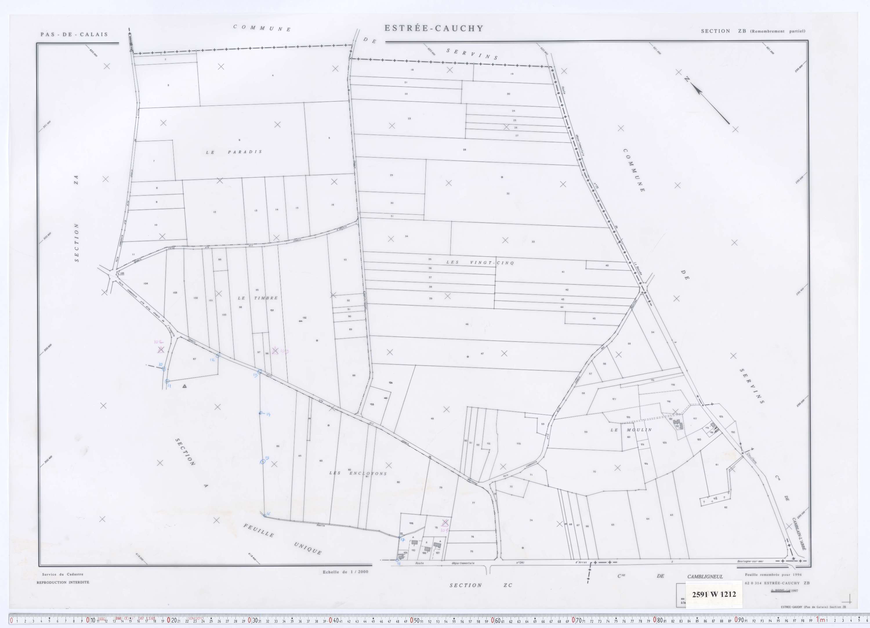 Estrée-Cauchy - Section ZB.