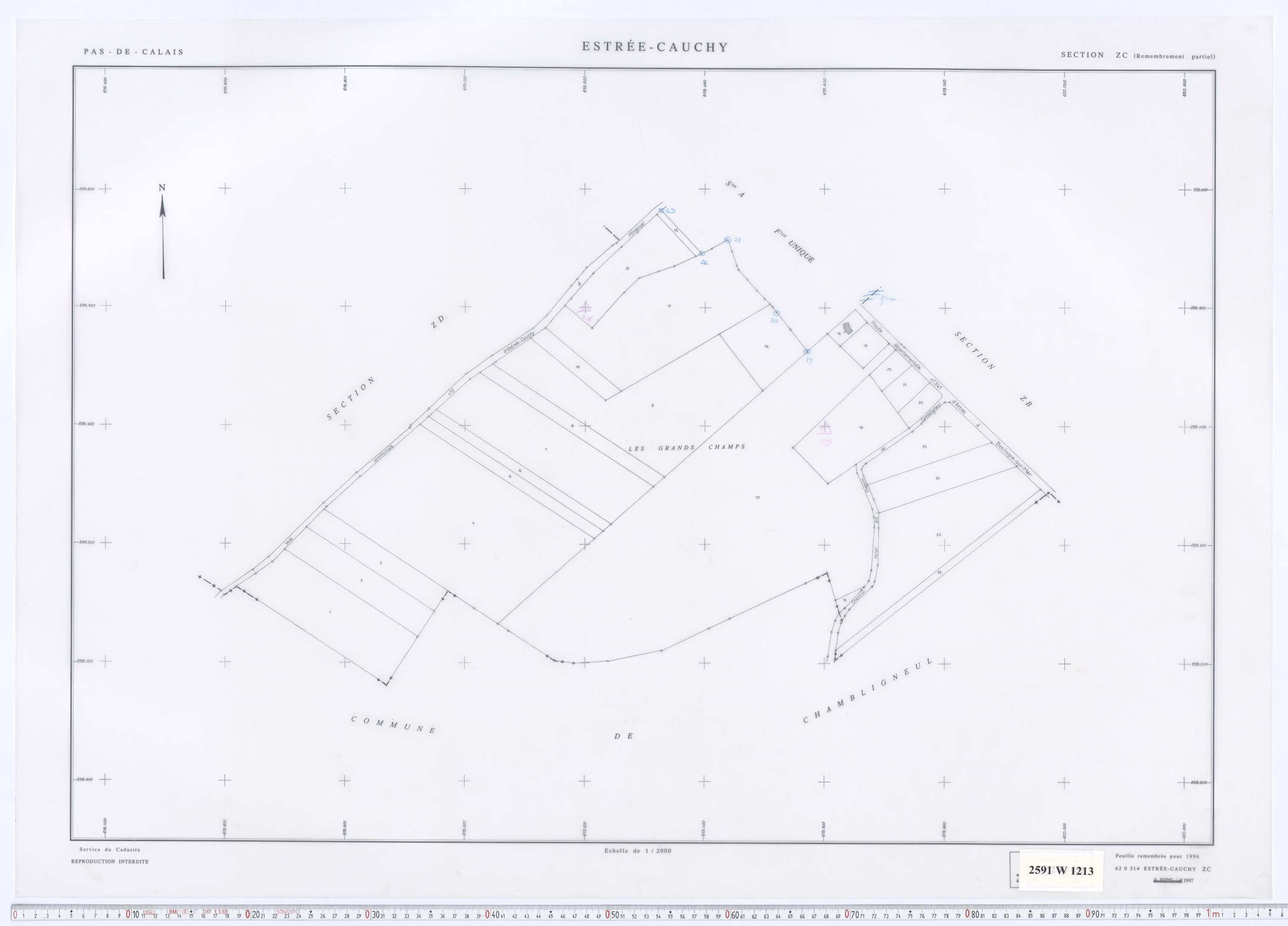 Estrée-Cauchy - Section ZC.