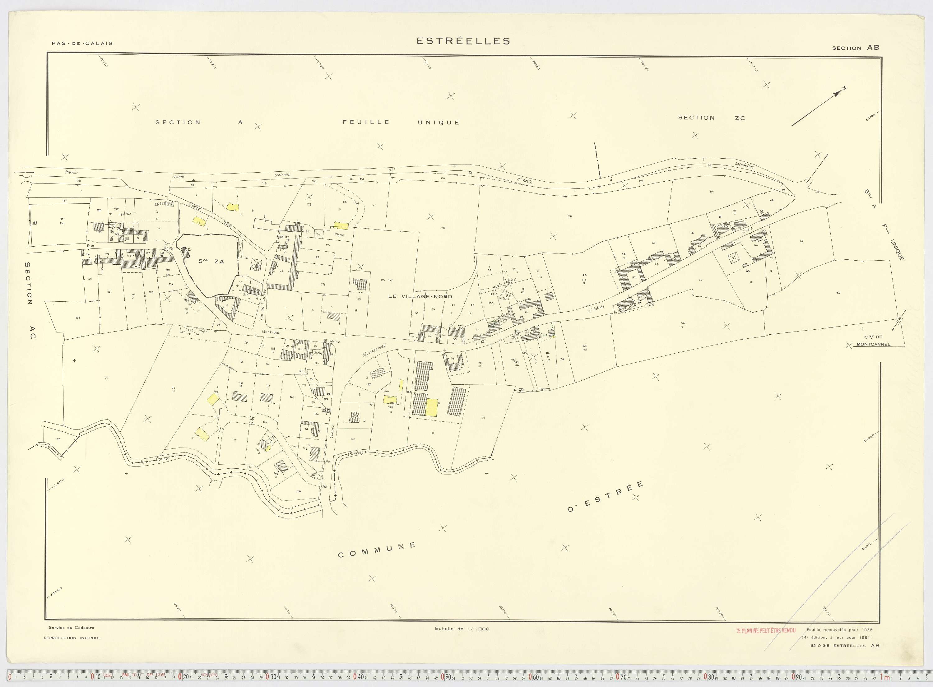 Estréelles - Section AB.