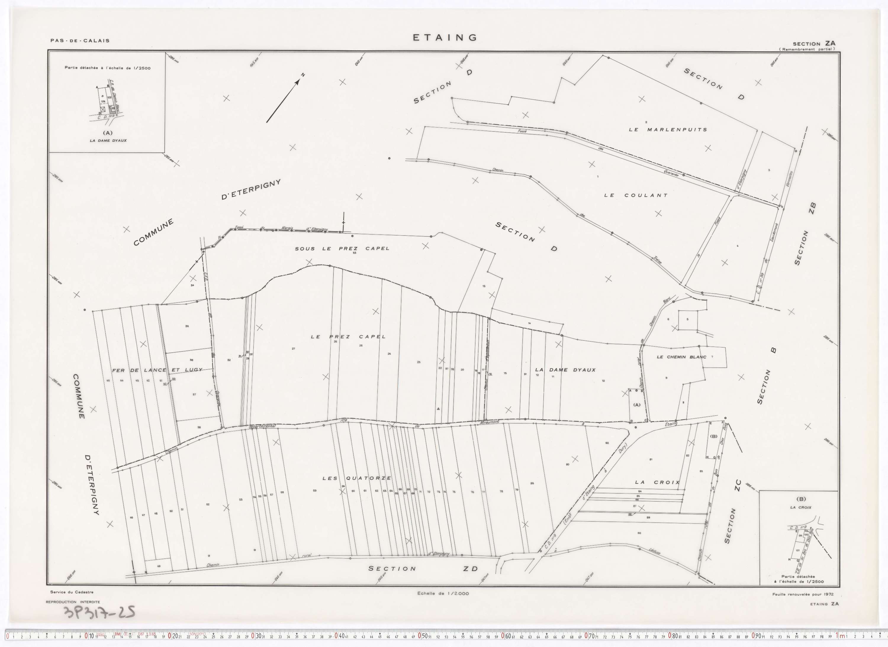 Étaing - Section ZA.