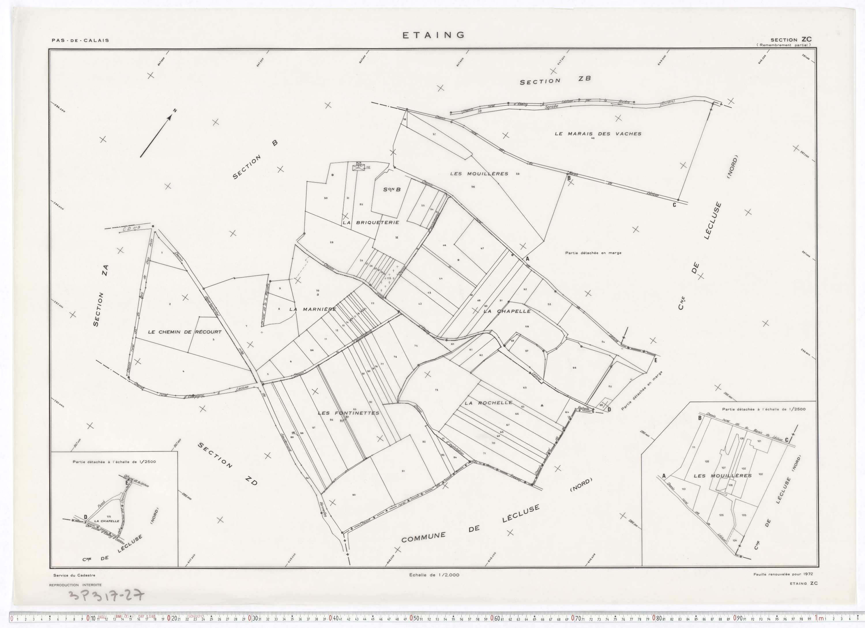 Étaing - Section ZC.