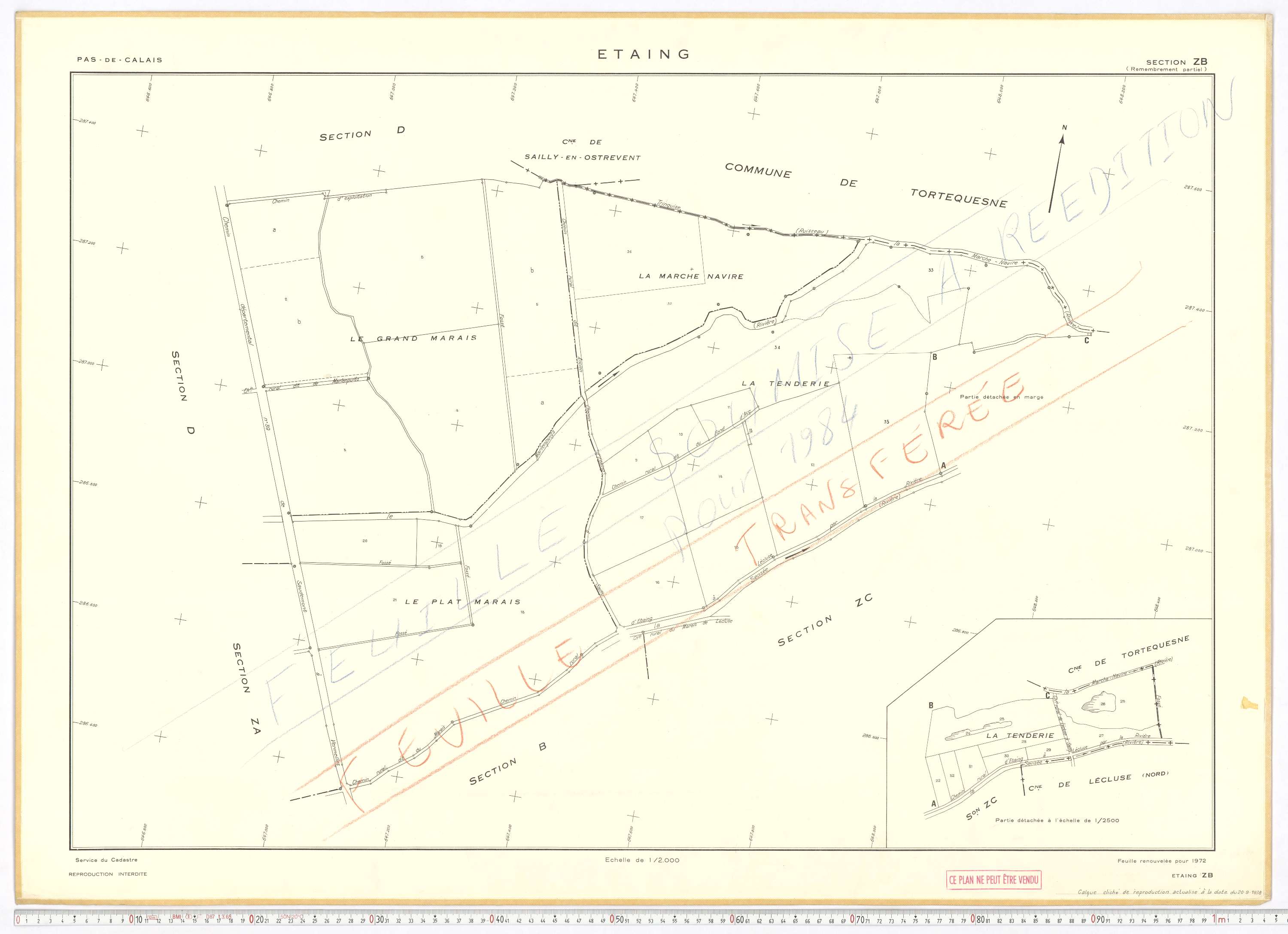 Étaing - Section ZB.
