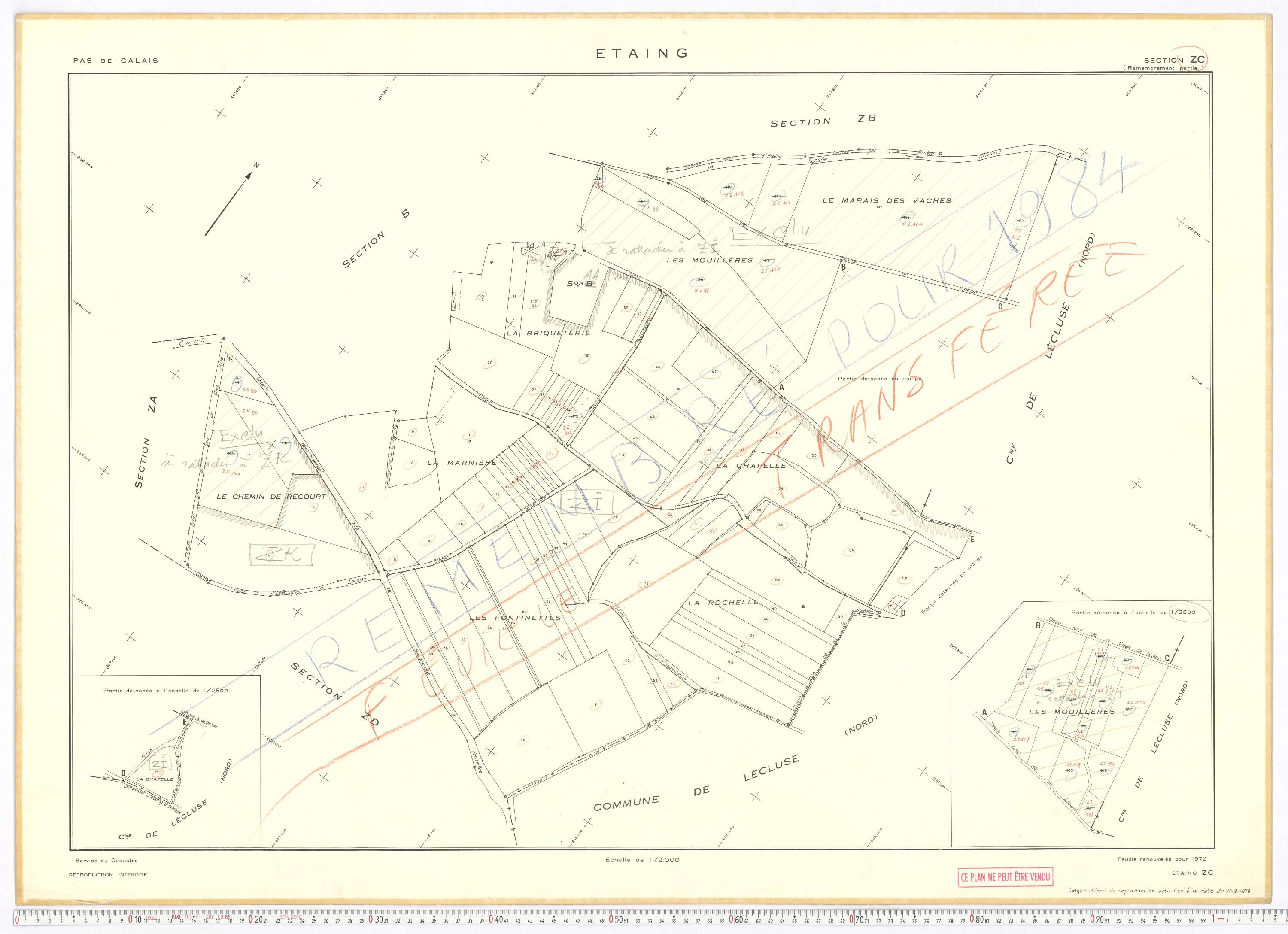 Étaing - Section ZC.