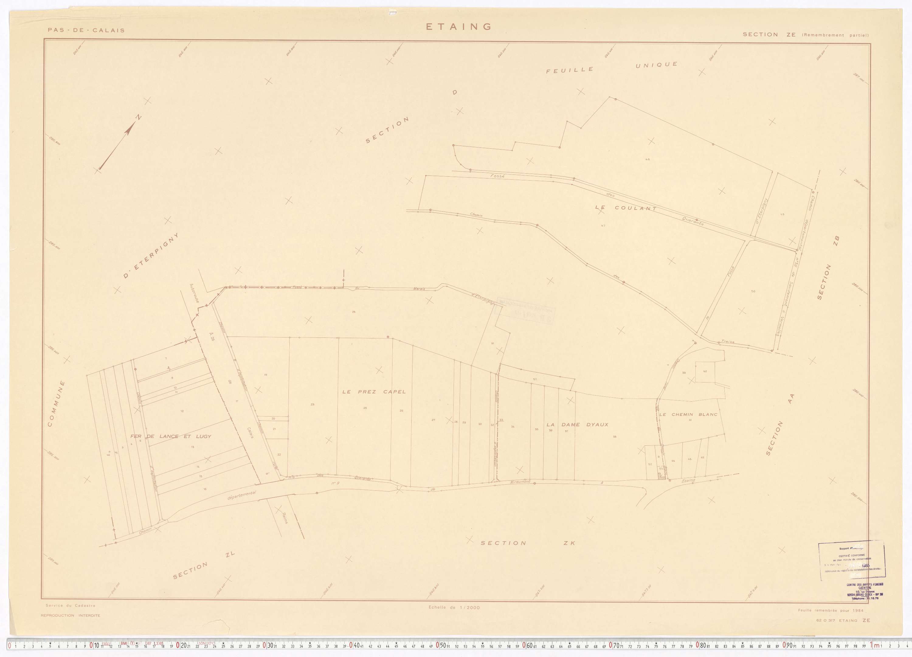 Étaing - Section ZE.