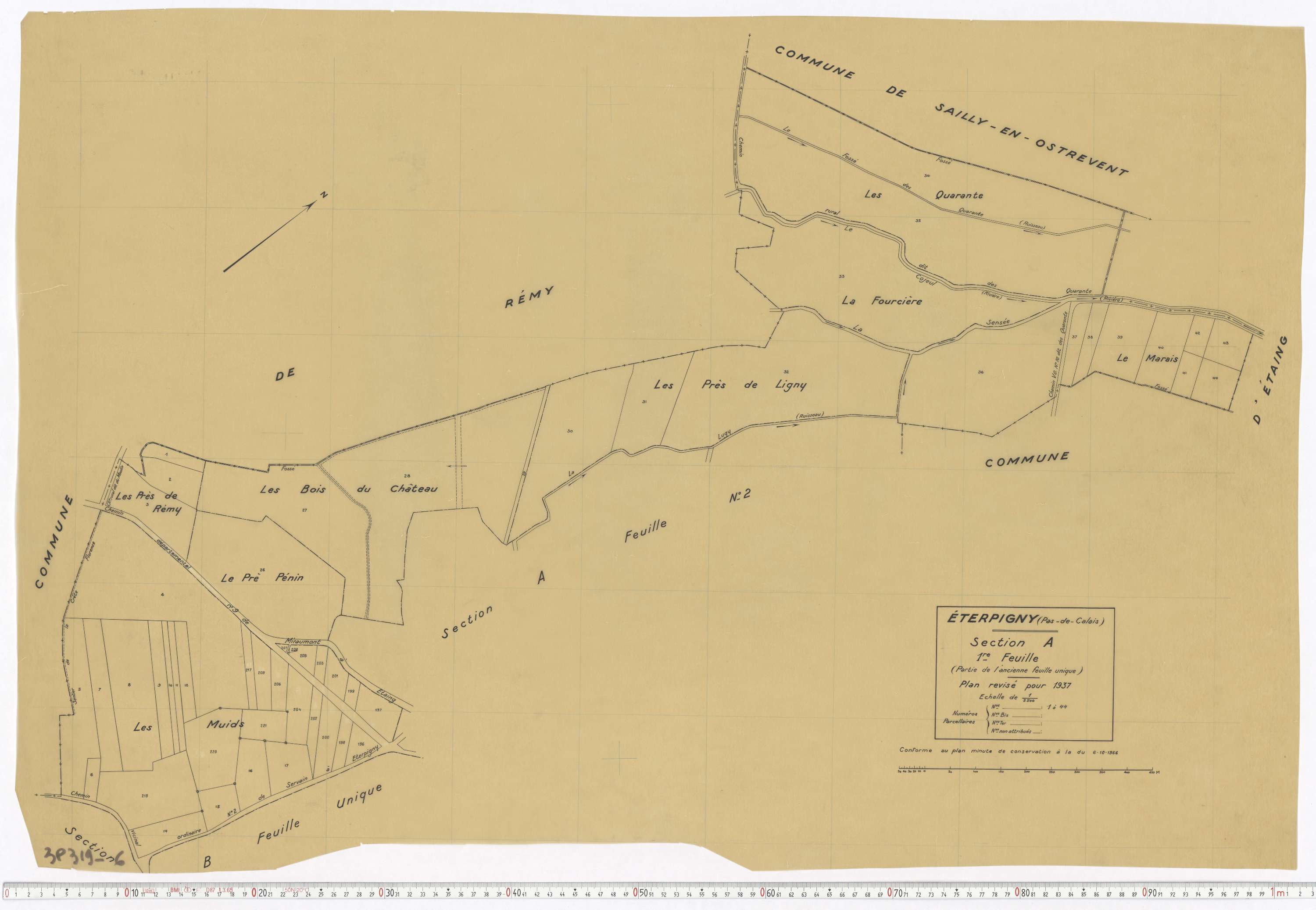 Éterpigny - Section A, feuille 1.