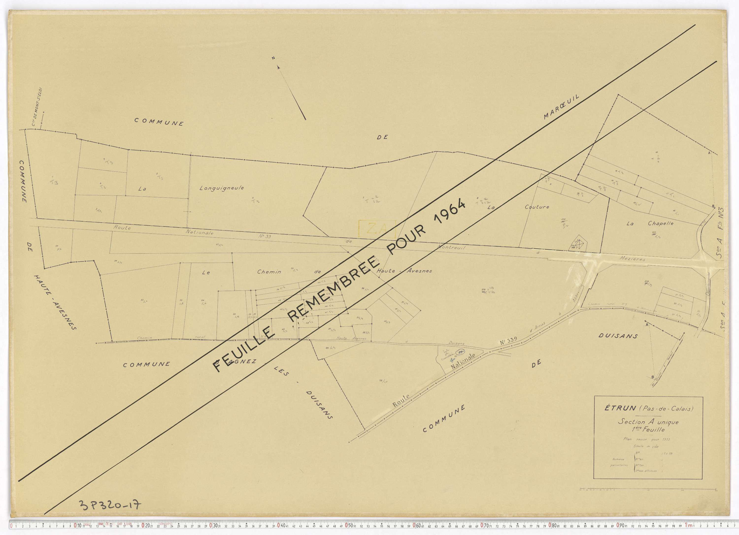 Étrun - Section A, feuille 1.