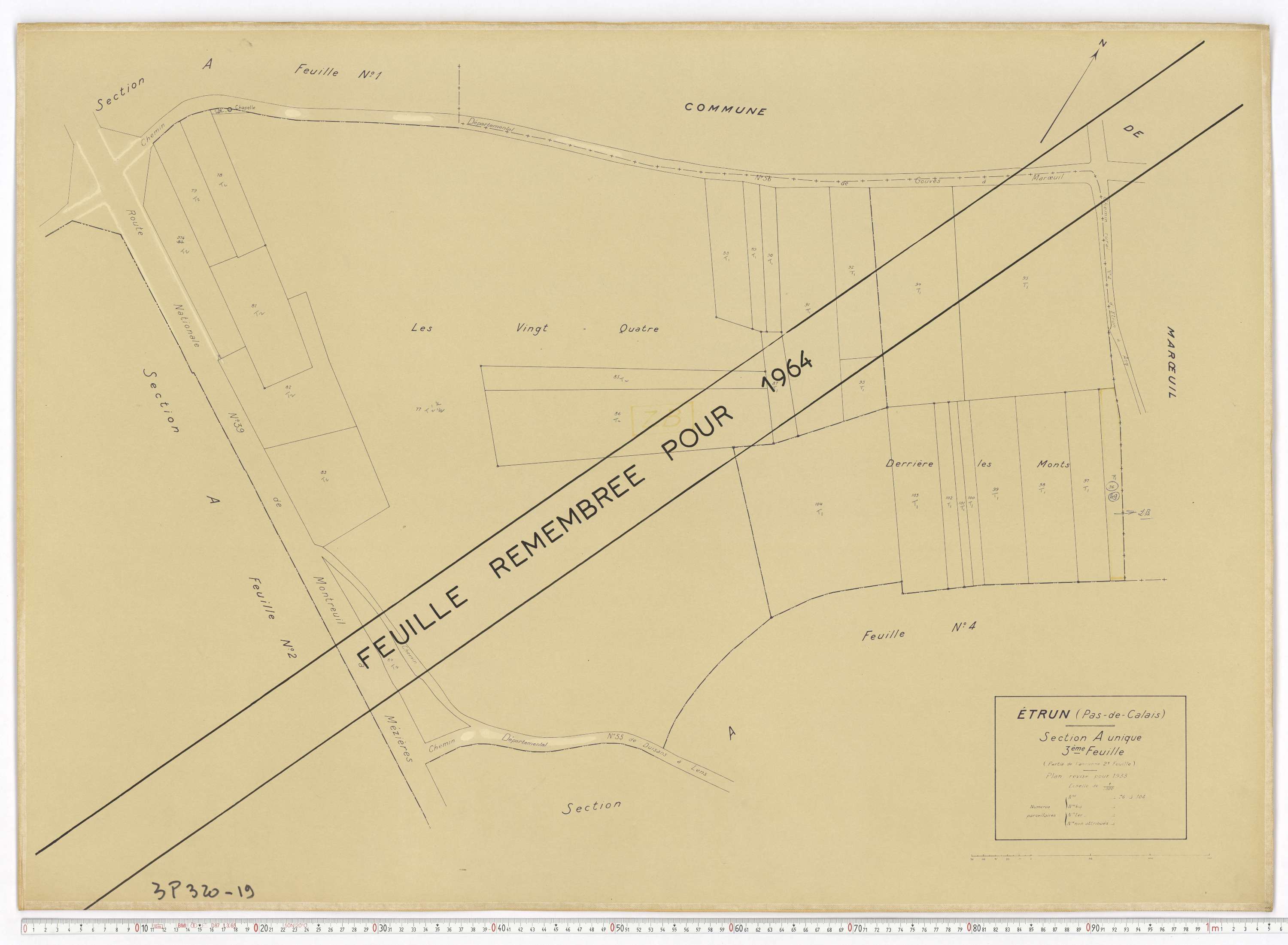 Étrun - Section A, feuille 3.
