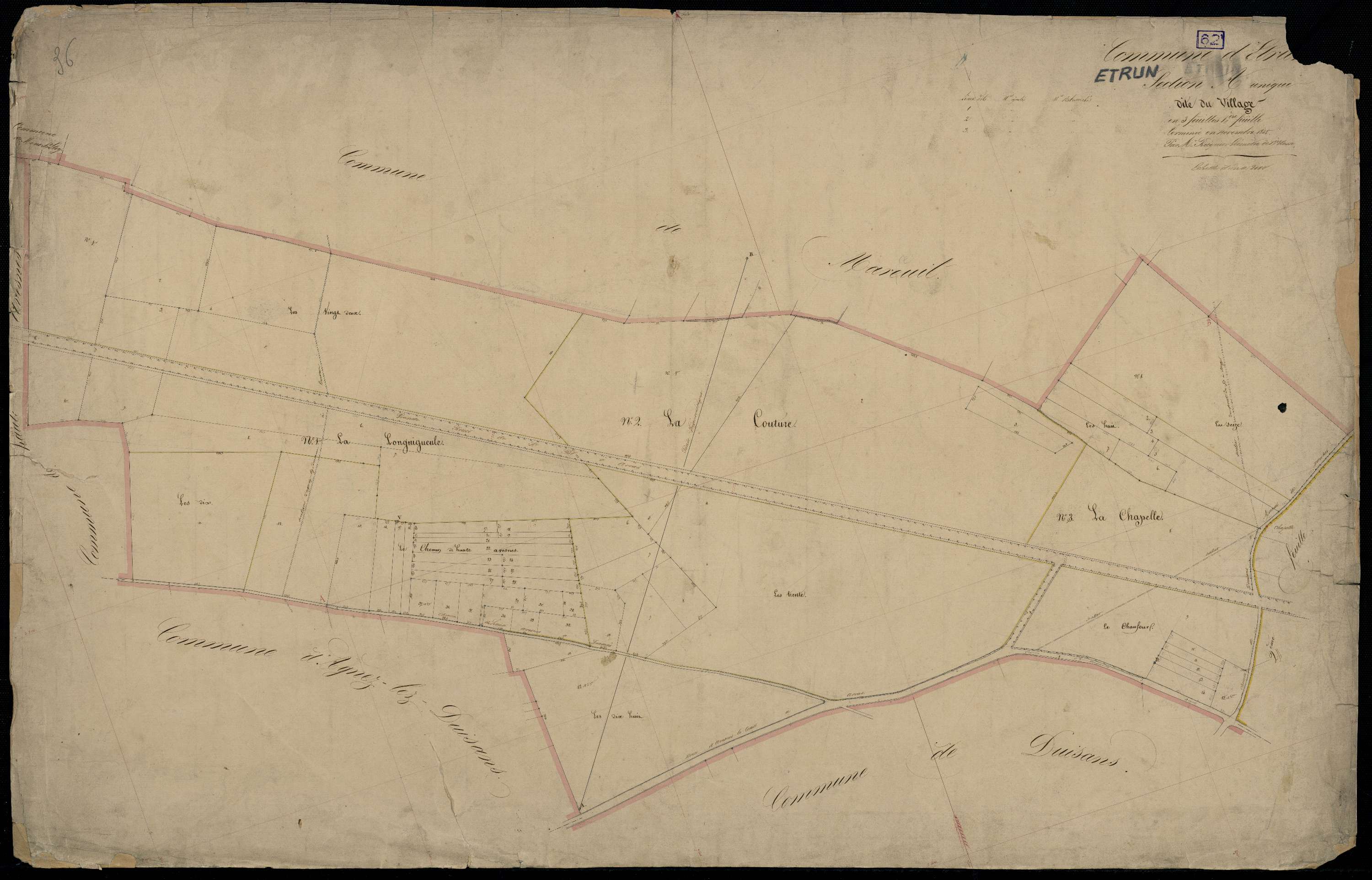 Étrun - Section A, 1re feuille