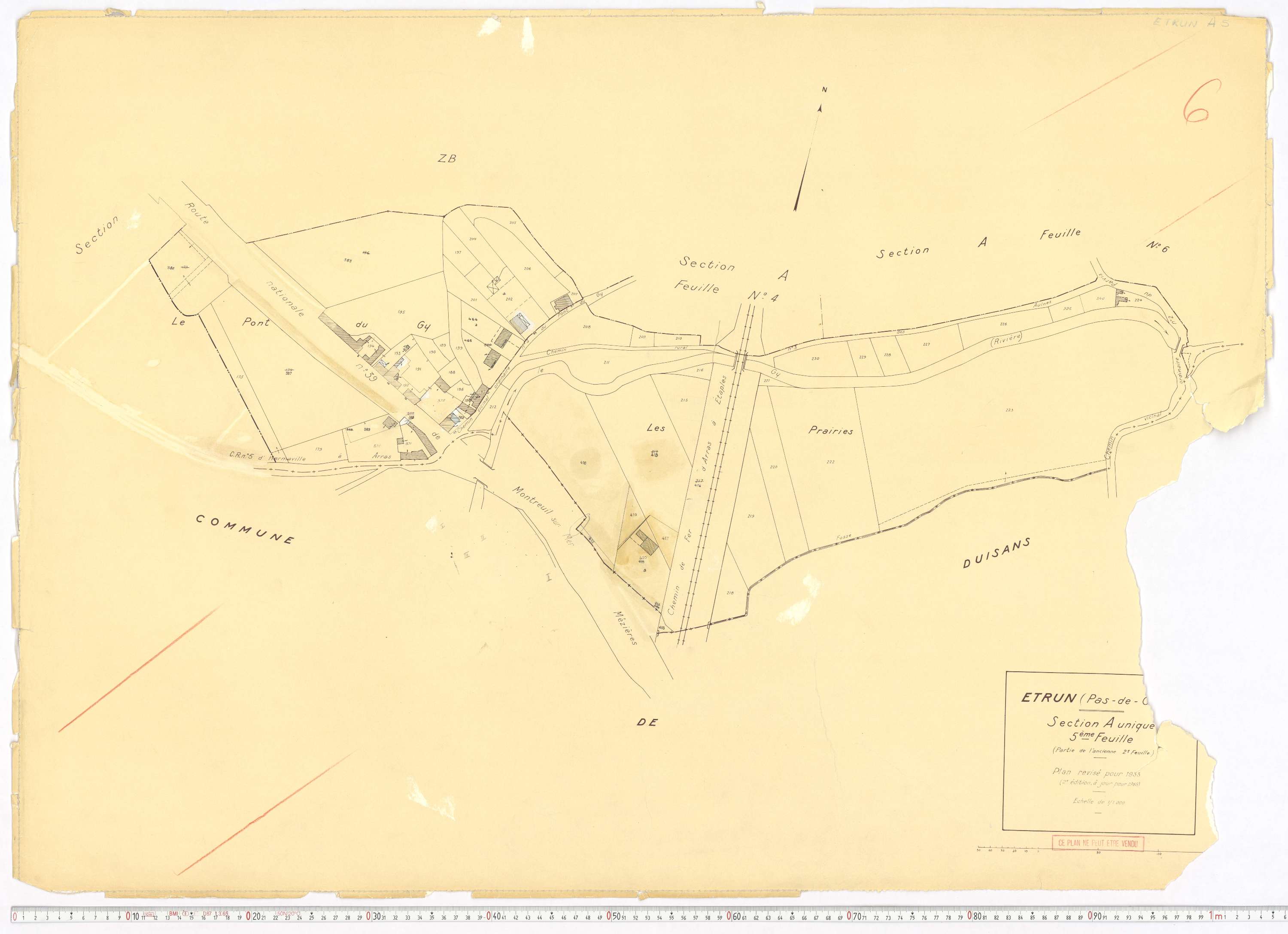 Étrun - Section A, feuille 5.