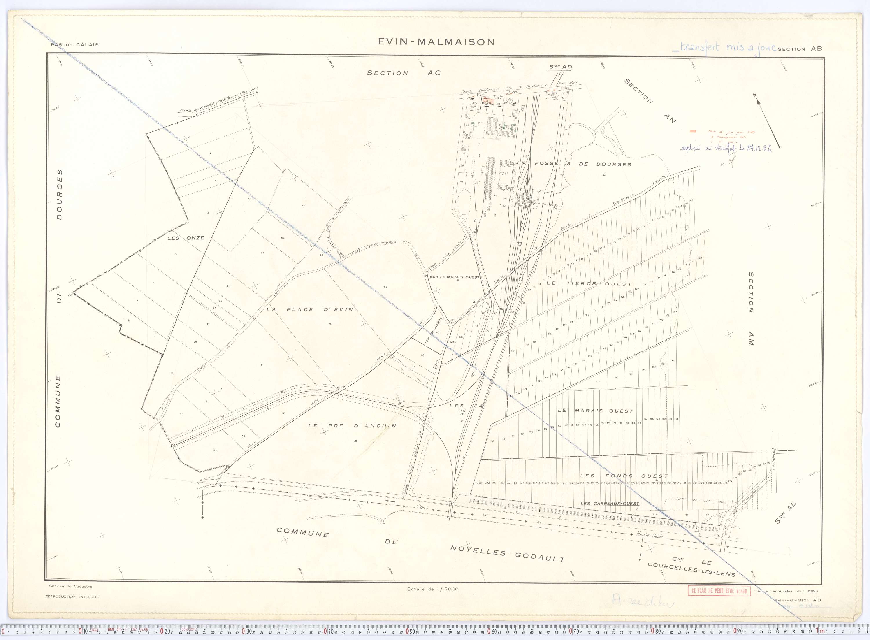 Évin-Malmaison - Section AB.