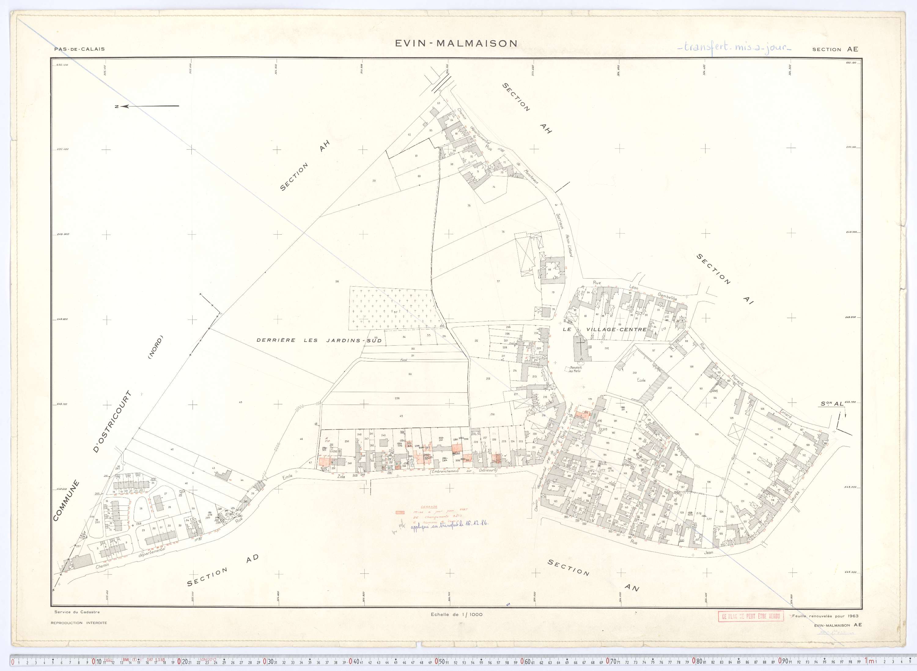 Évin-Malmaison - Section AE.
