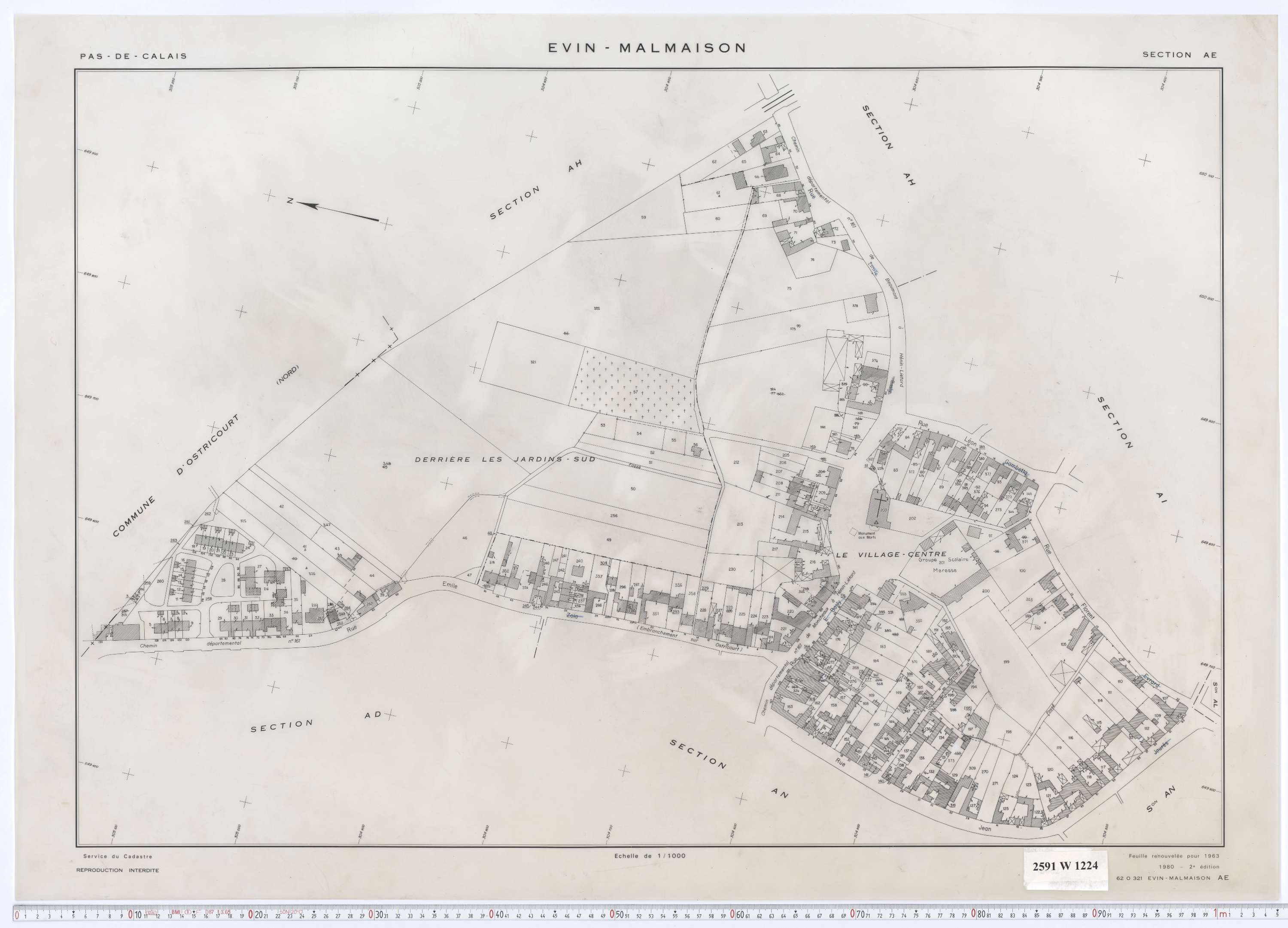 Évin-Malmaison - Section AE.