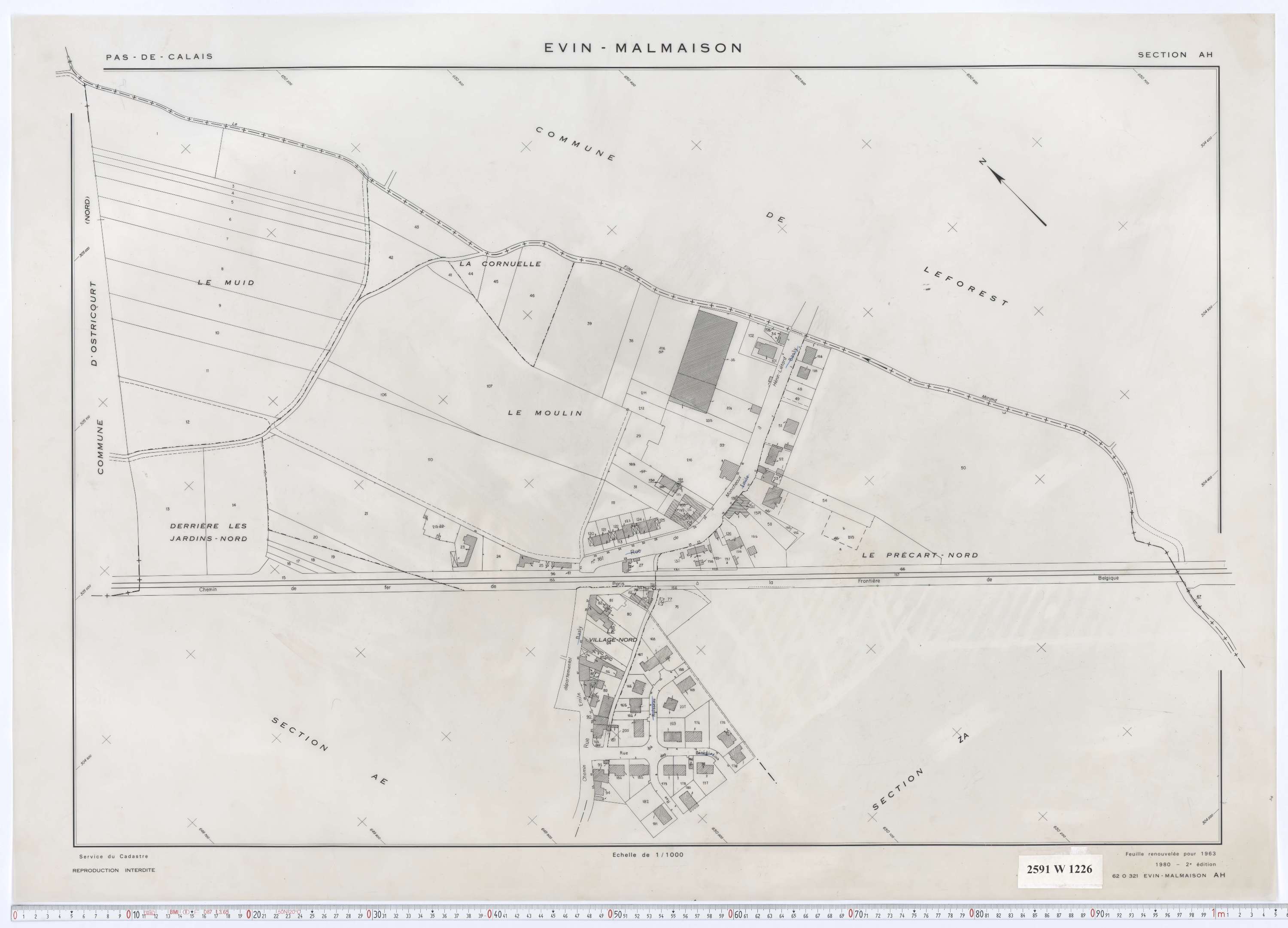 Évin-Malmaison - Section AH.