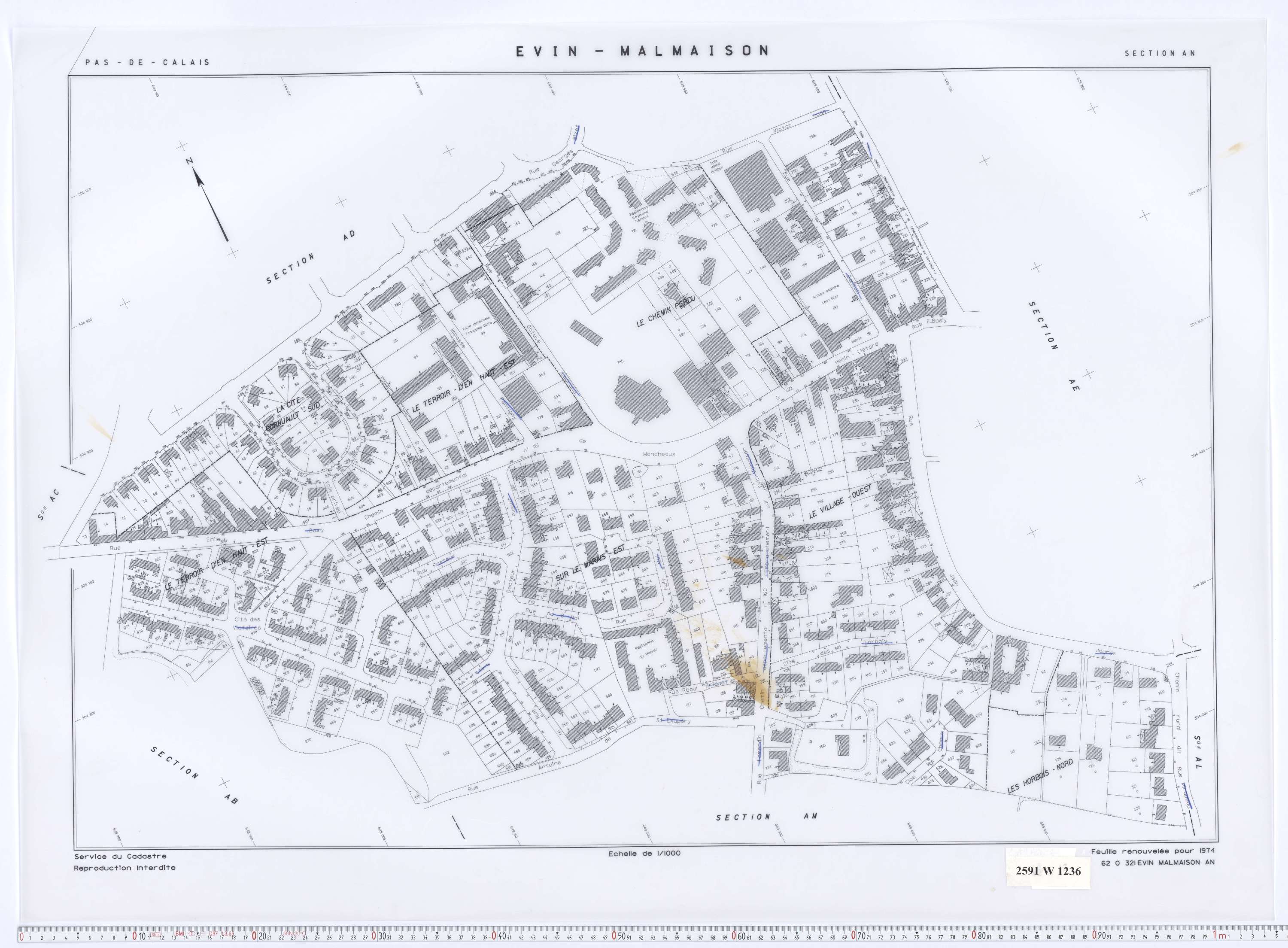 Évin-Malmaison - Section AN.