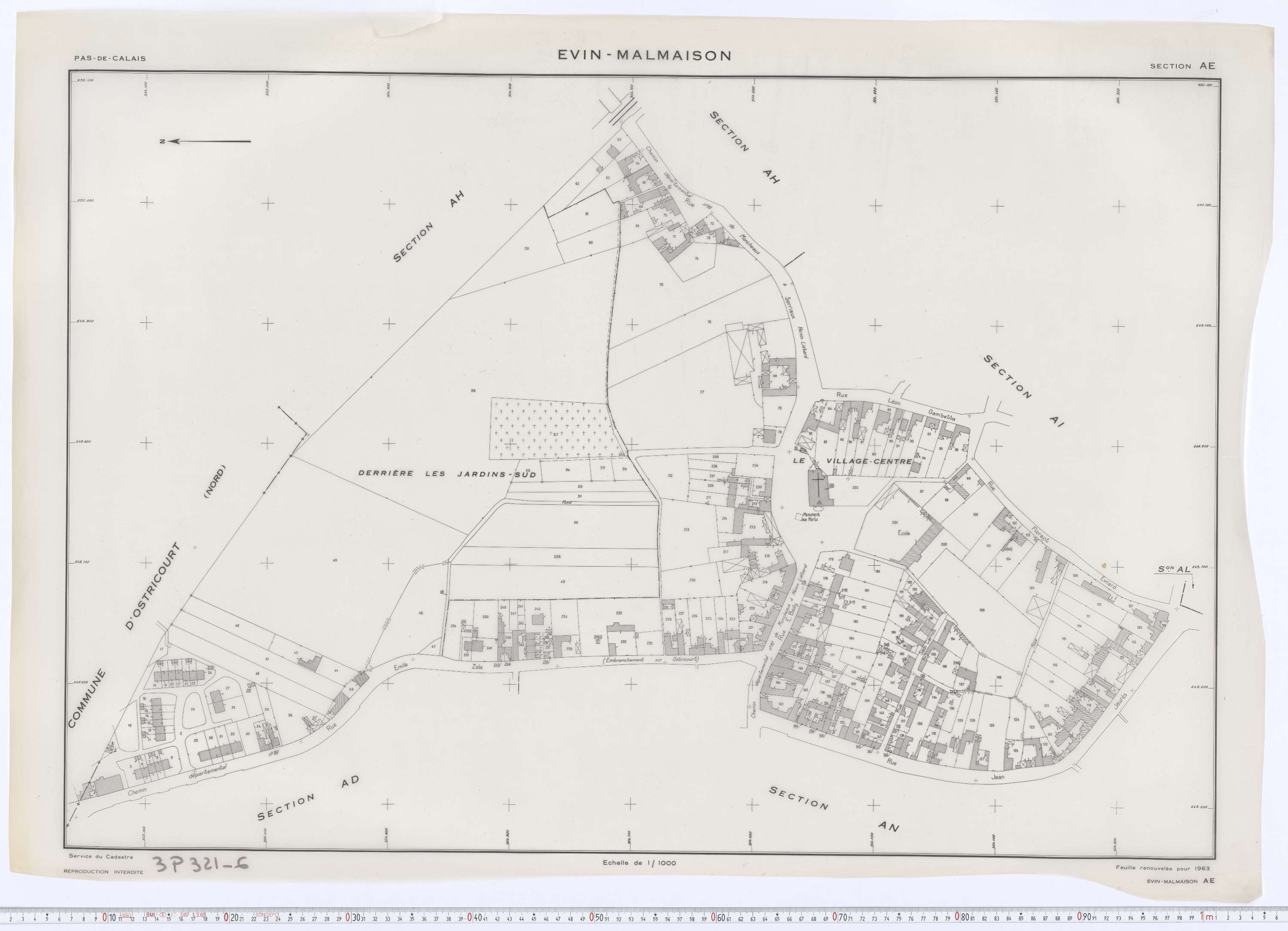 Évin-Malmaison - Section AE.