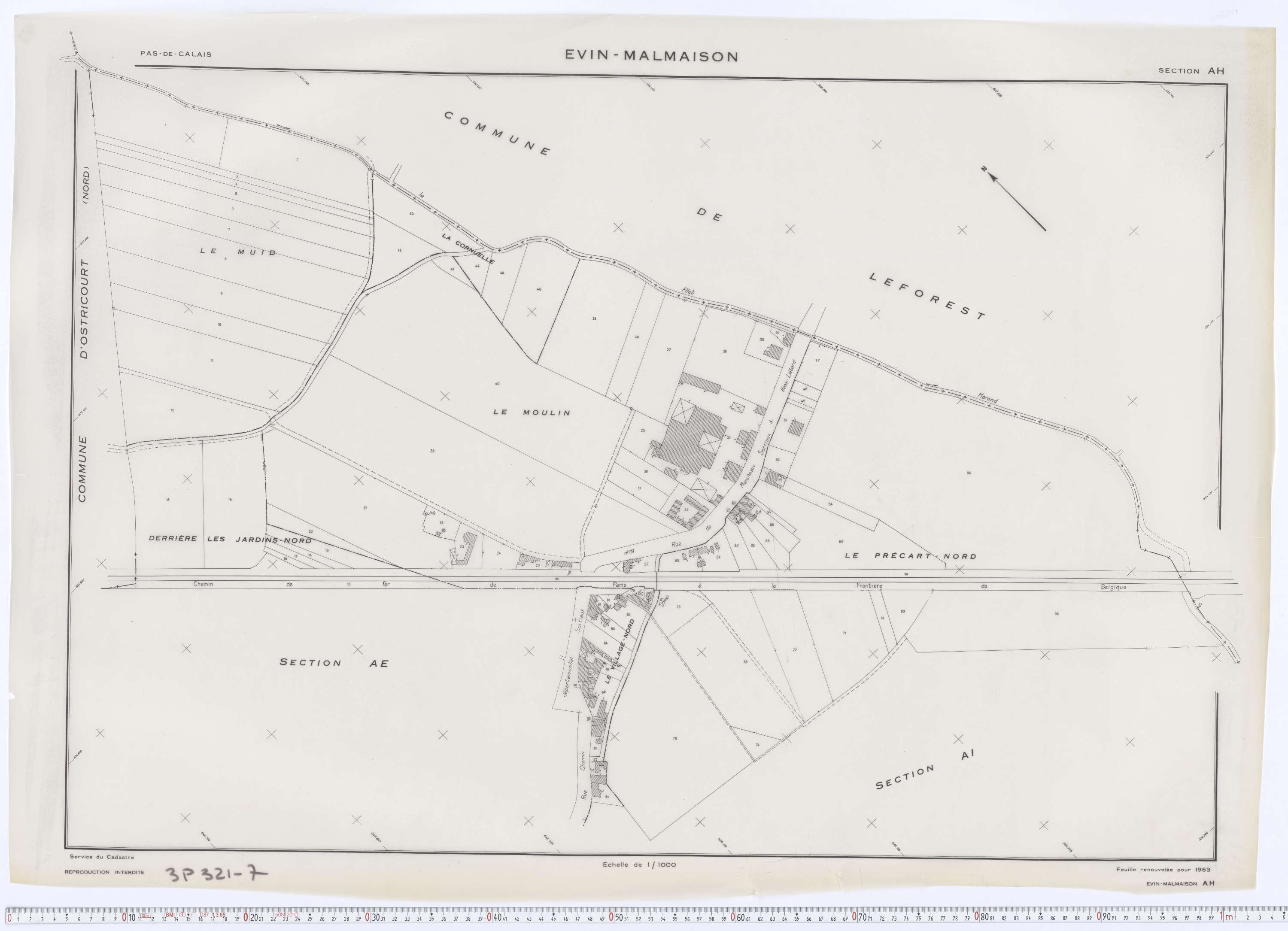 Évin-Malmaison - Section AH.
